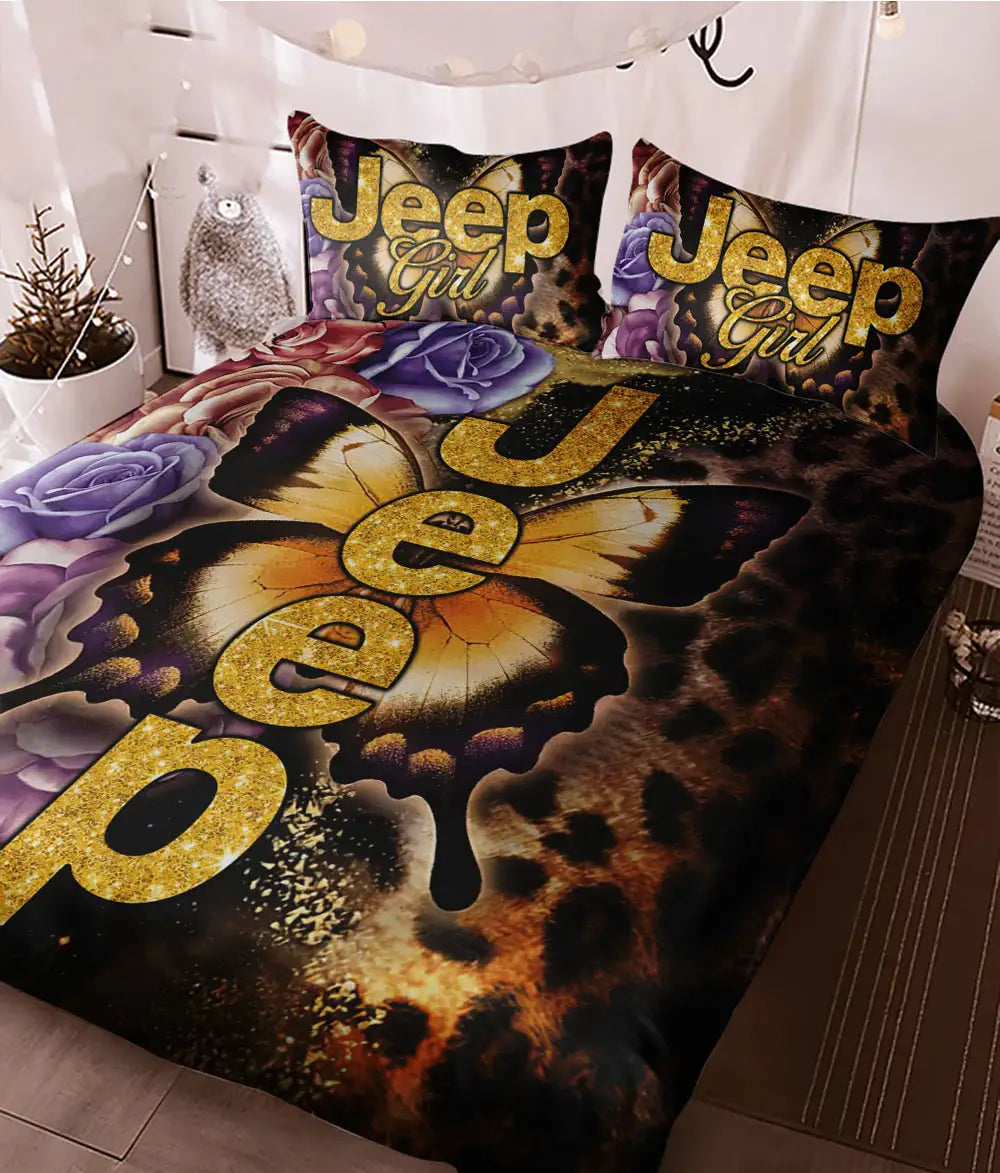 jeep-leopard-flower-bedding-set-bedding-set