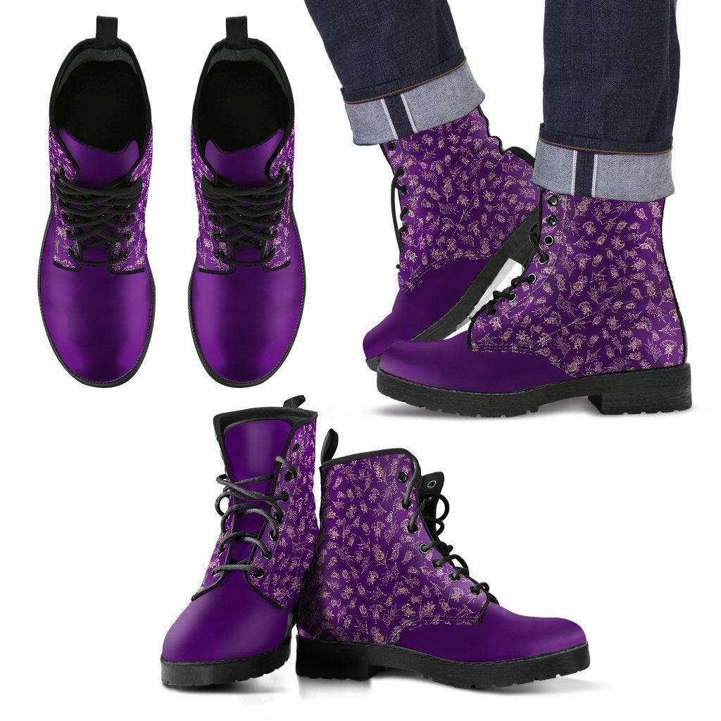 scotland-leather-boots-thistle-pattern