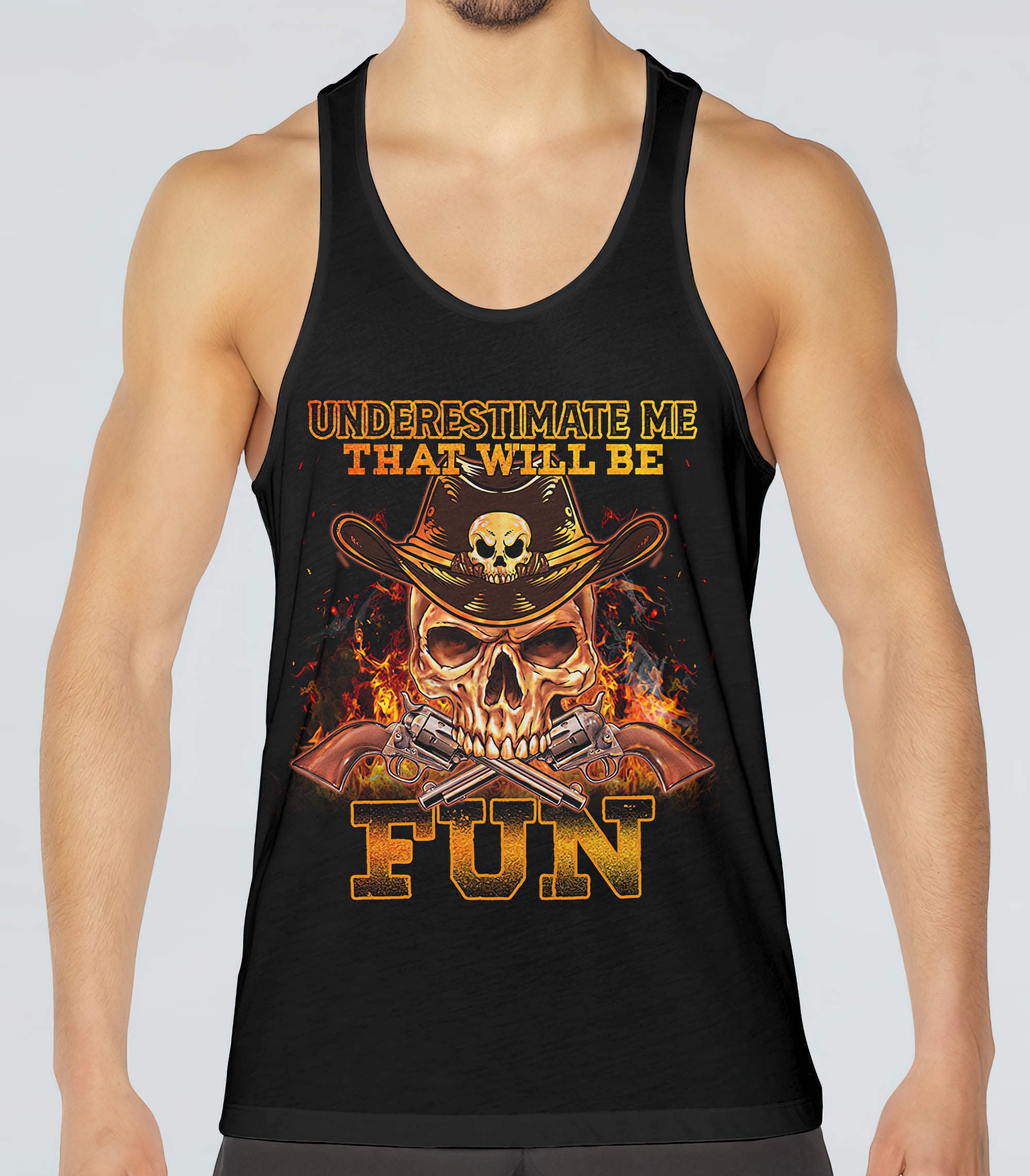 underestimate-me-fire-skull-vintage-all-over-print-tank-top