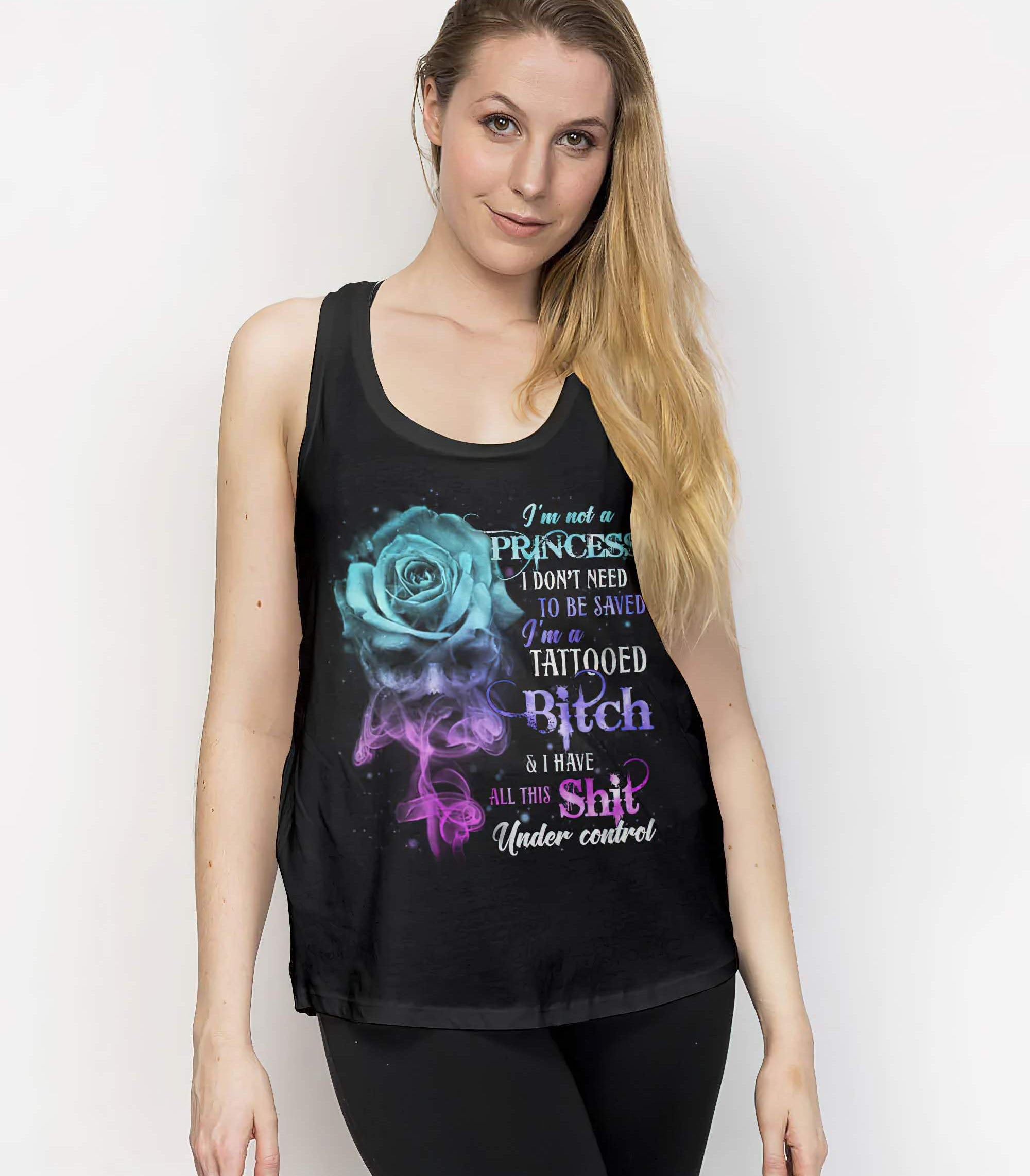 im-not-a-princess-skull-queen-all-over-print-tank-top