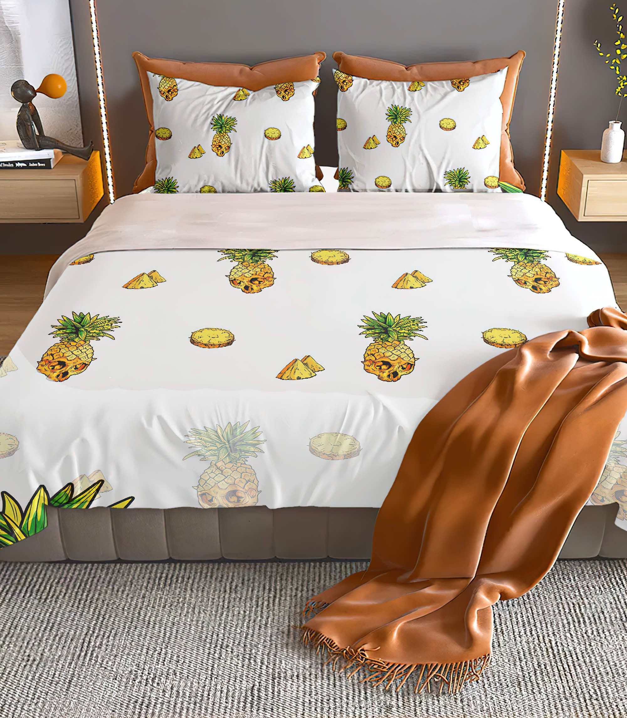 skull-pineapple-bedding-set-bedding-set