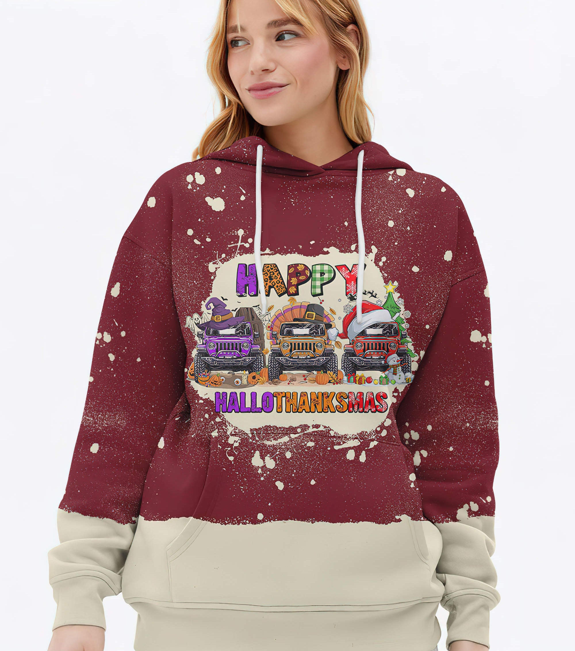 jeep-happy-hallothanksmas-bleach-hoodie