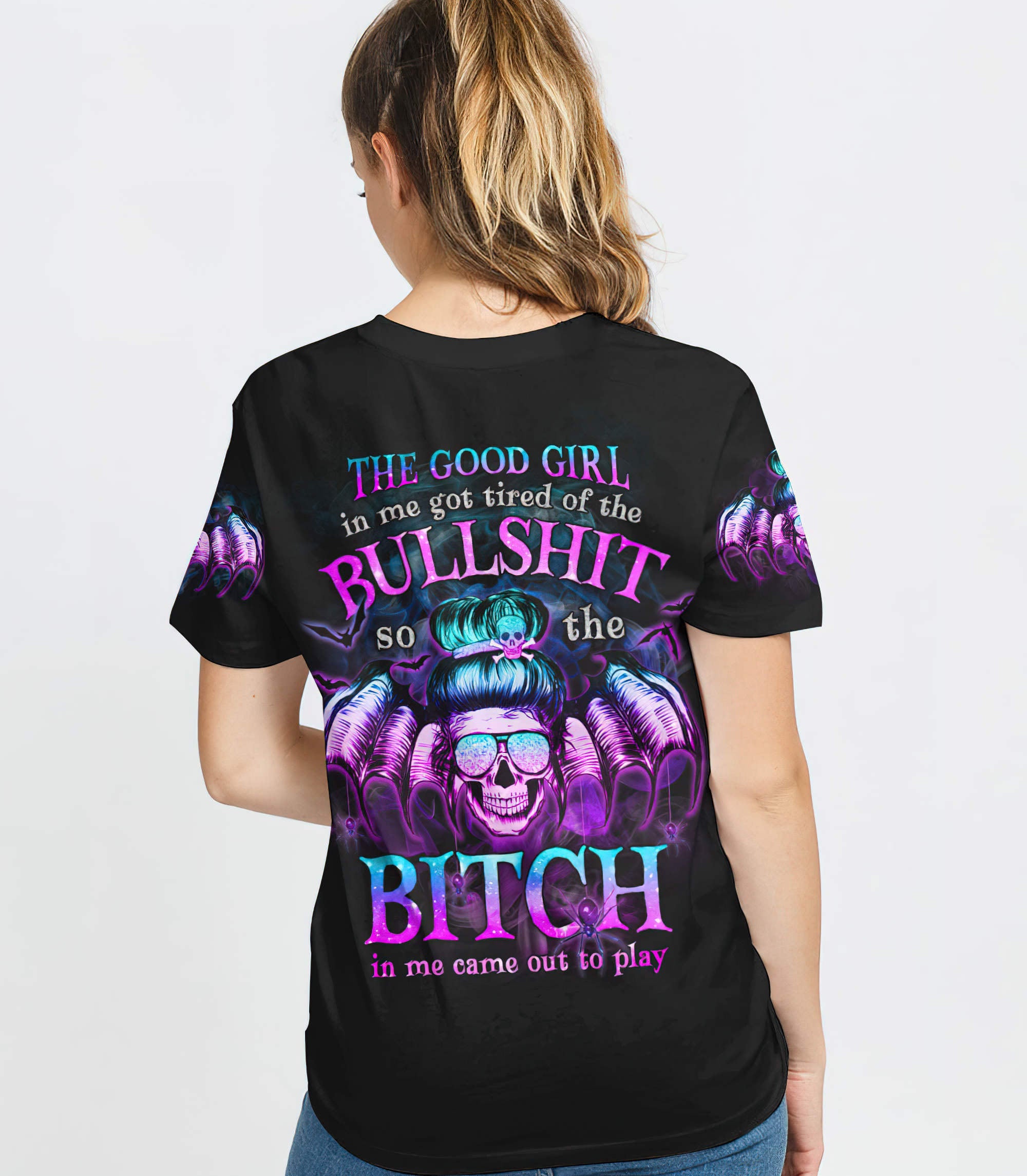 the-good-girl-in-me-got-tired-skull-halloween-all-over-print-t-shirt