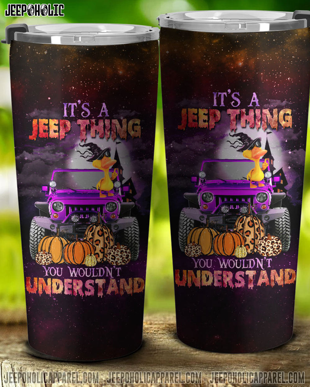 It's A Jeep Thing Duck Halloween Tumbler