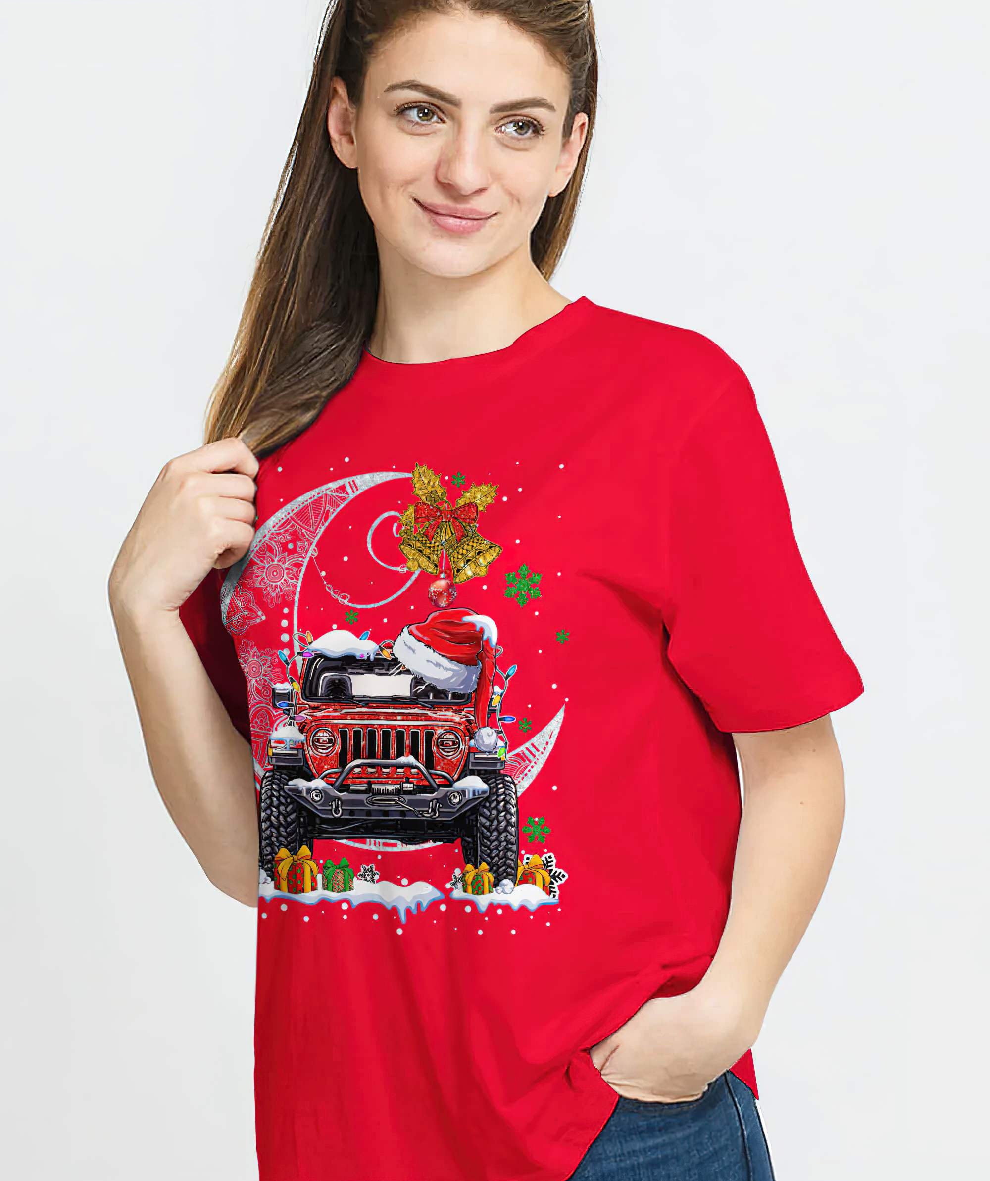 ill-drive-my-jeep-here-or-there-christmas-t-shirt