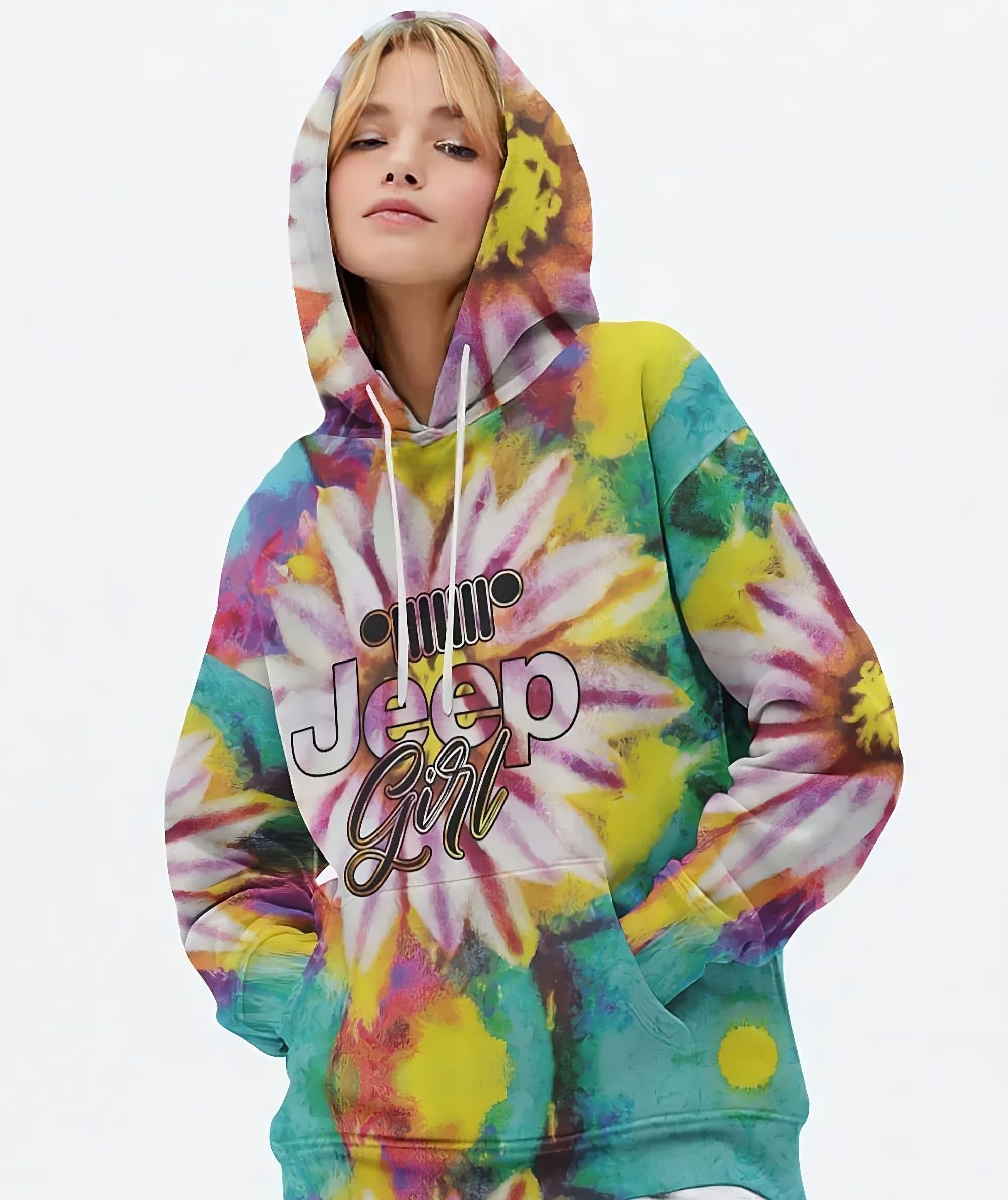 jeep-girl-painting-sunflower-all-over-print-hoodie