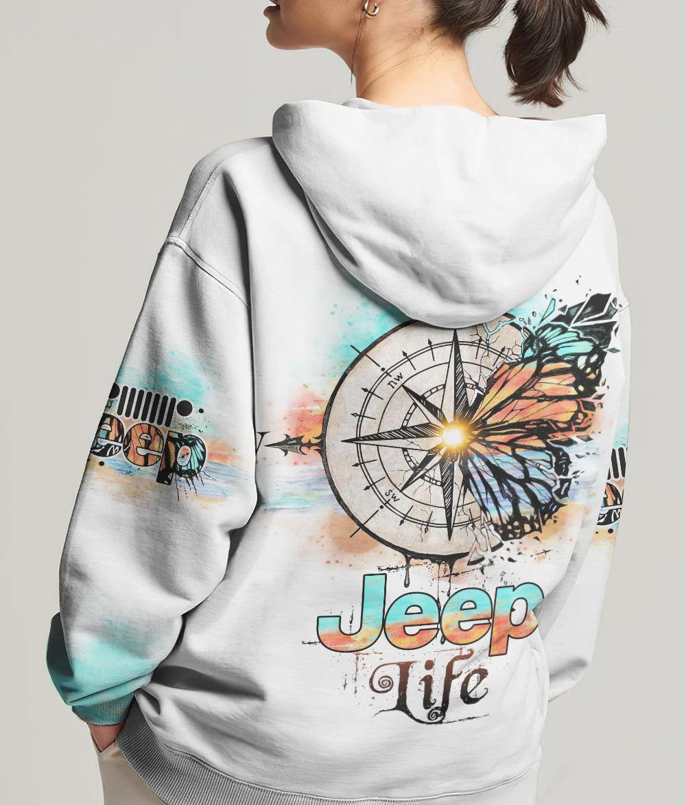 jeep-life-compass-half-butterfly-hoodie