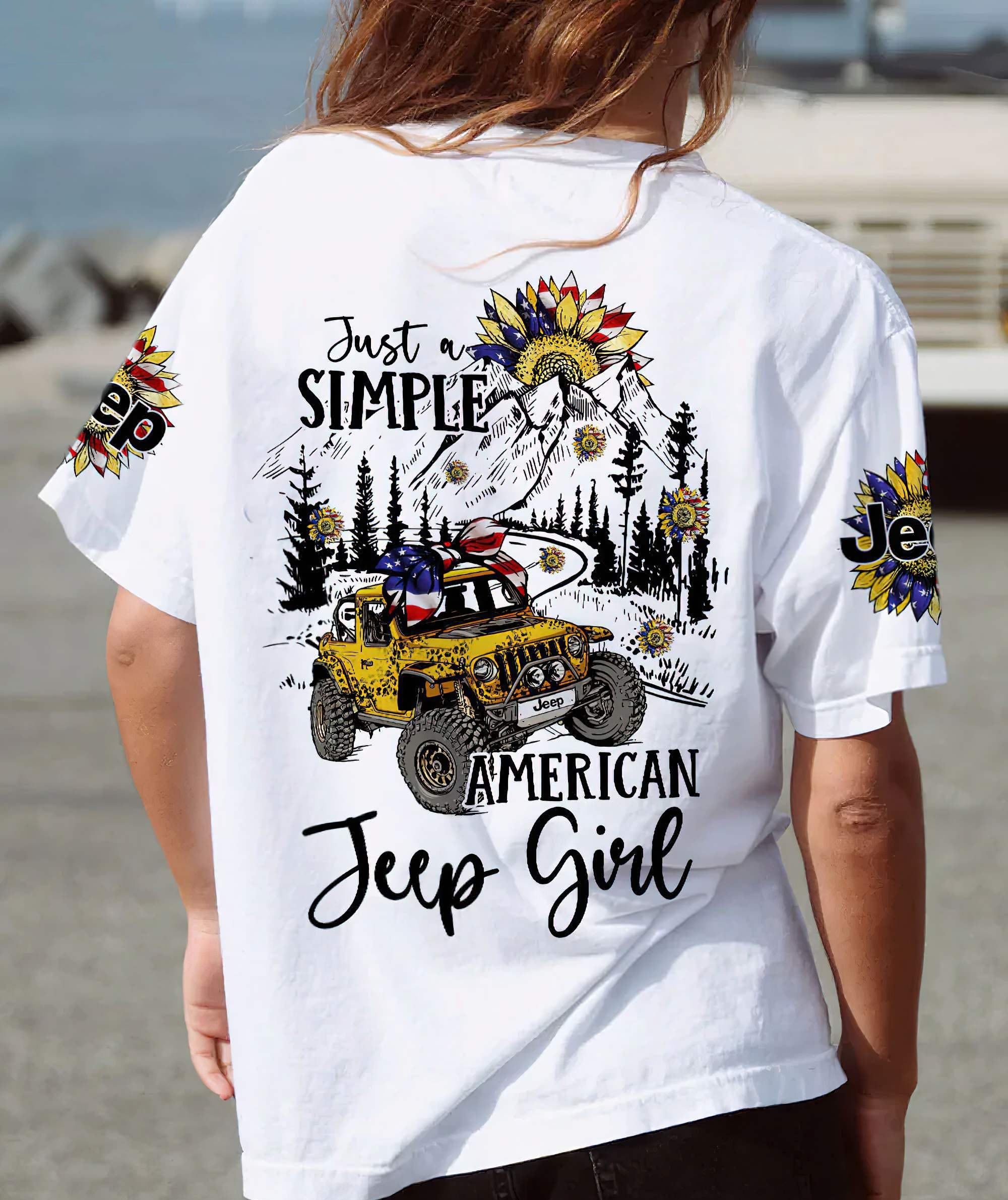 just-a-simple-american-jeep-girl-sunflower-all-over-print-t-shirt