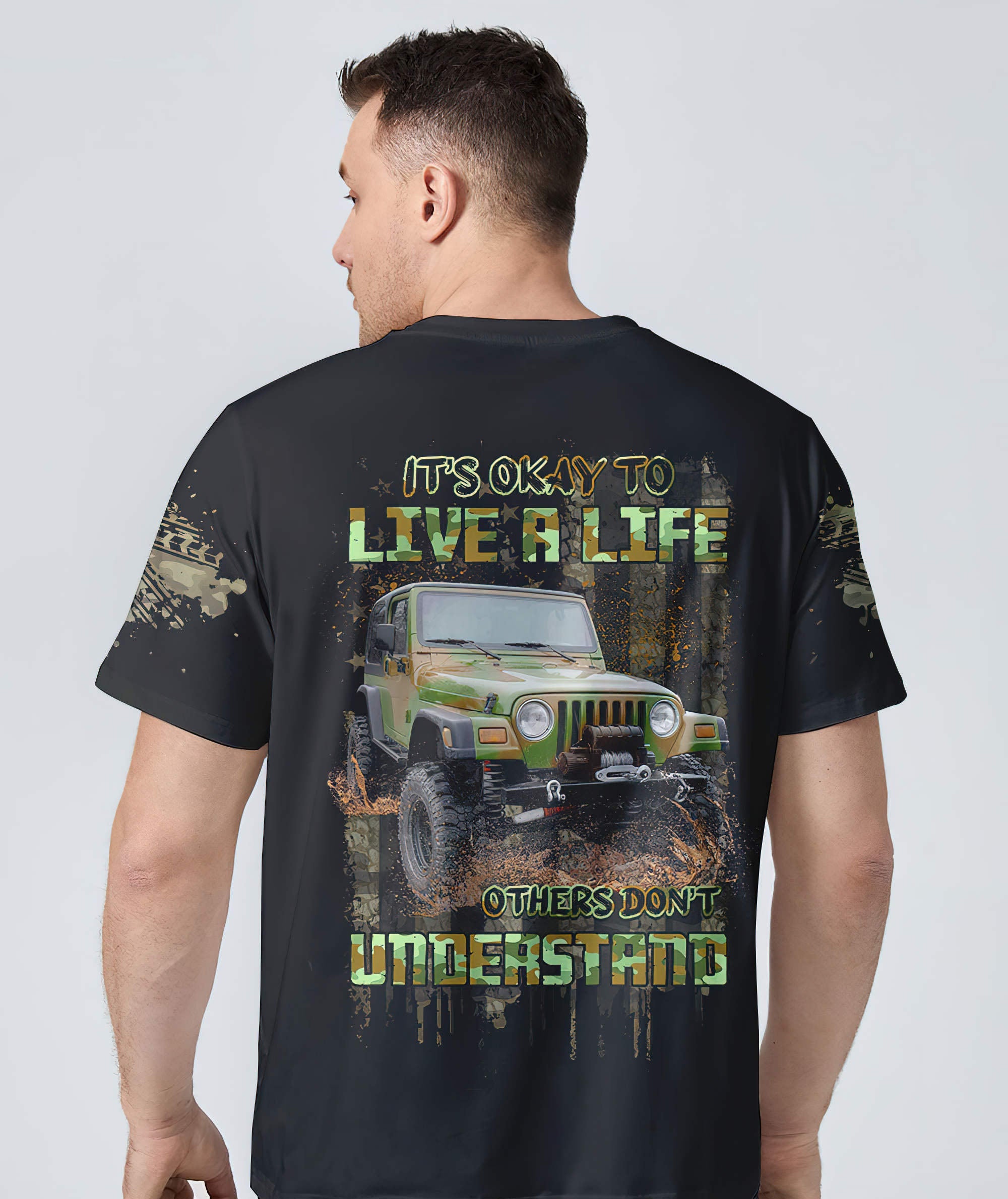 its-okay-to-live-a-life-jeep-t-shirt