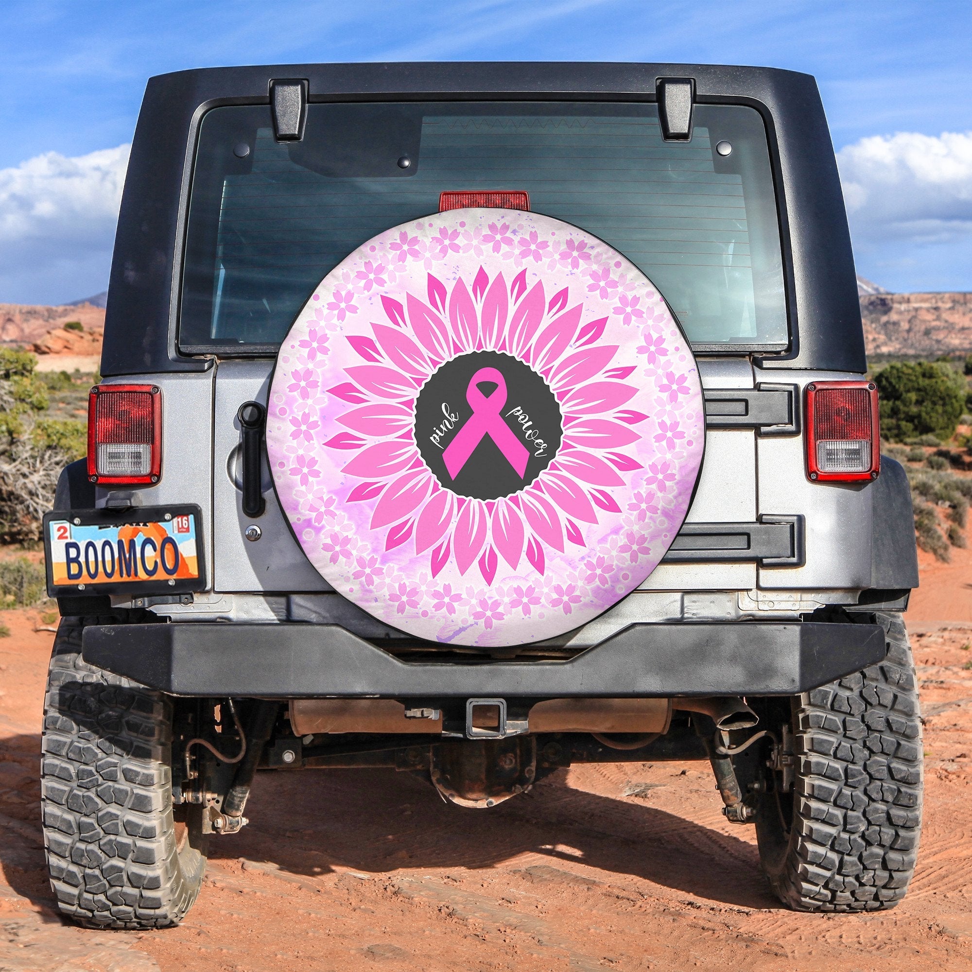 breast-cancer-spare-tire-cover-pink-power-flowers