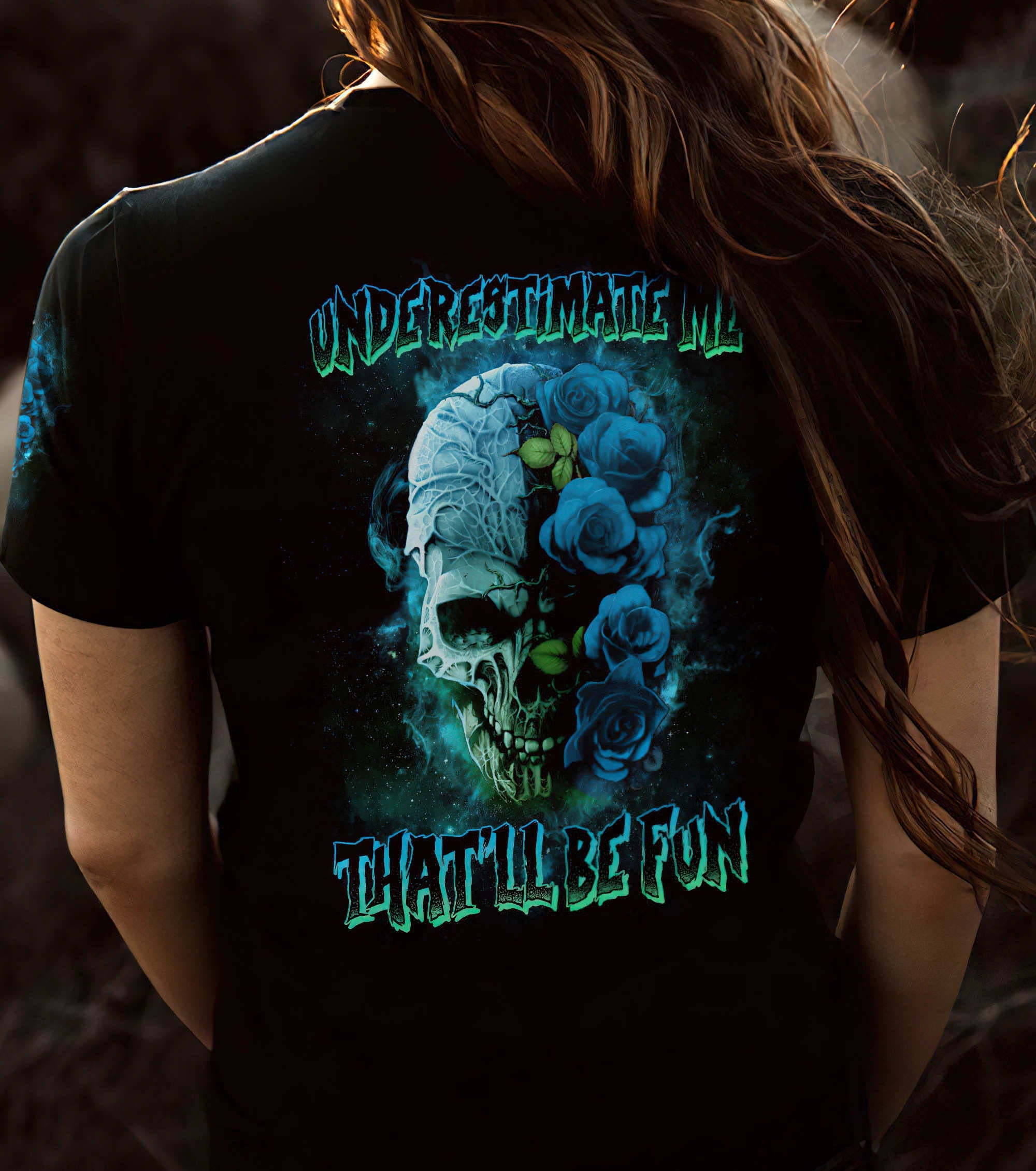 underestimate-me-rose-skull-all-over-print-women-v-neck-t-shirt