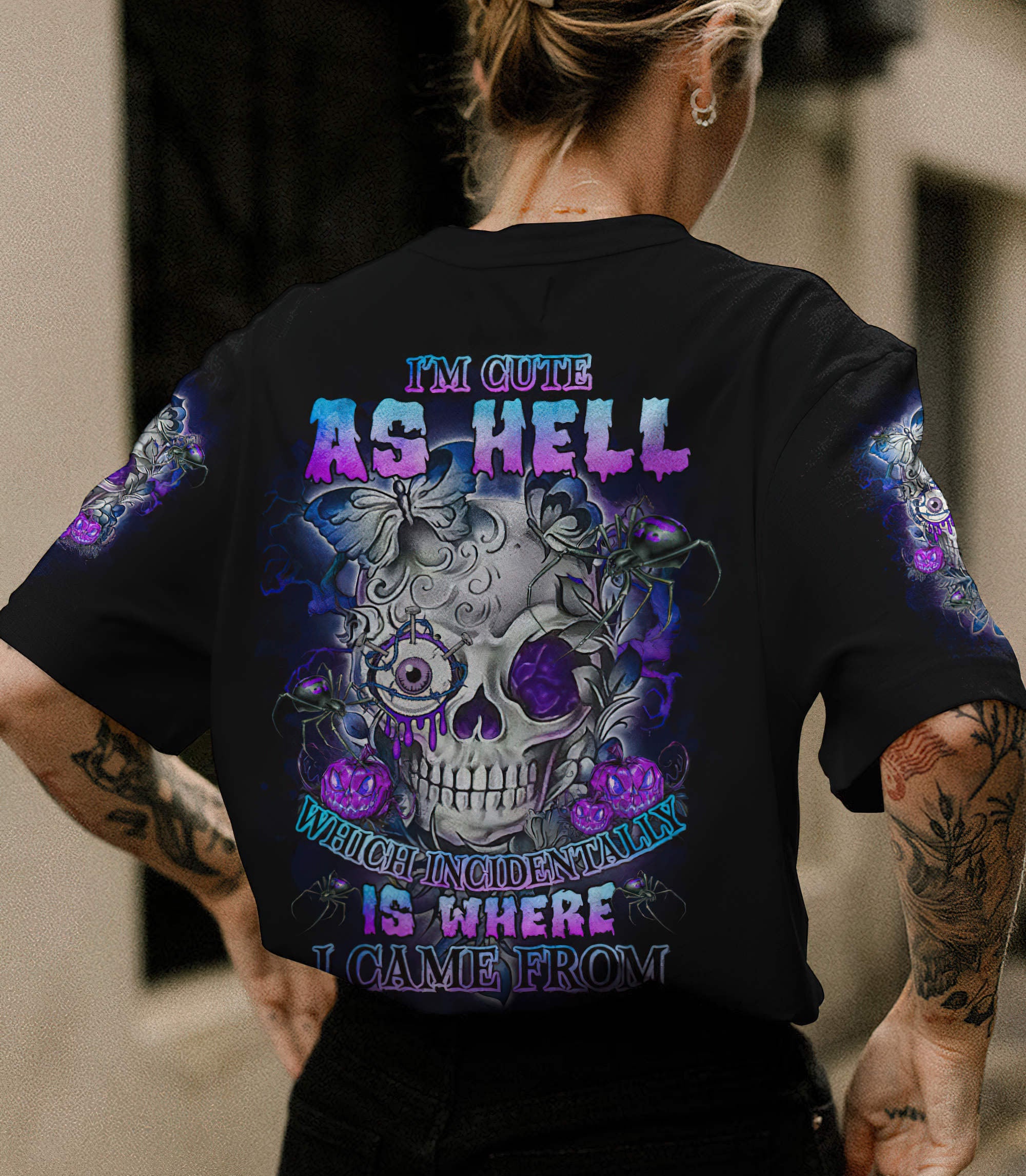 im-cute-as-hell-skull-rose-all-over-print-t-shirt