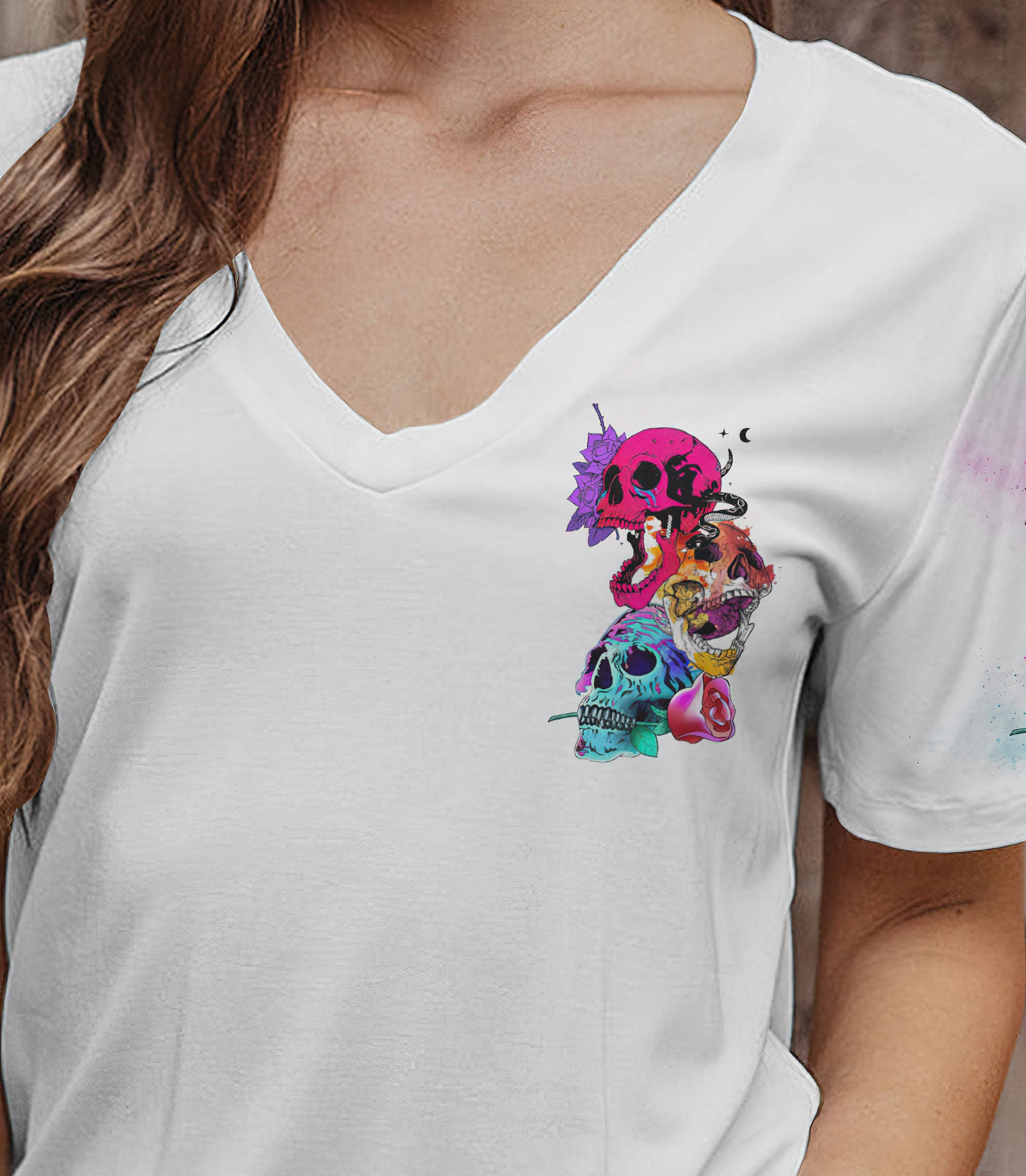 the-good-girl-in-me-mad-skull-flower-all-over-print-women-v-neck-t-shirt