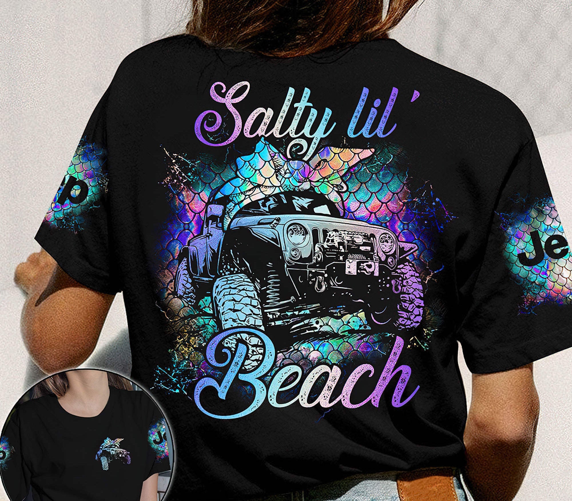 salty-lil-beach-jeep-mermaid-t-shirt