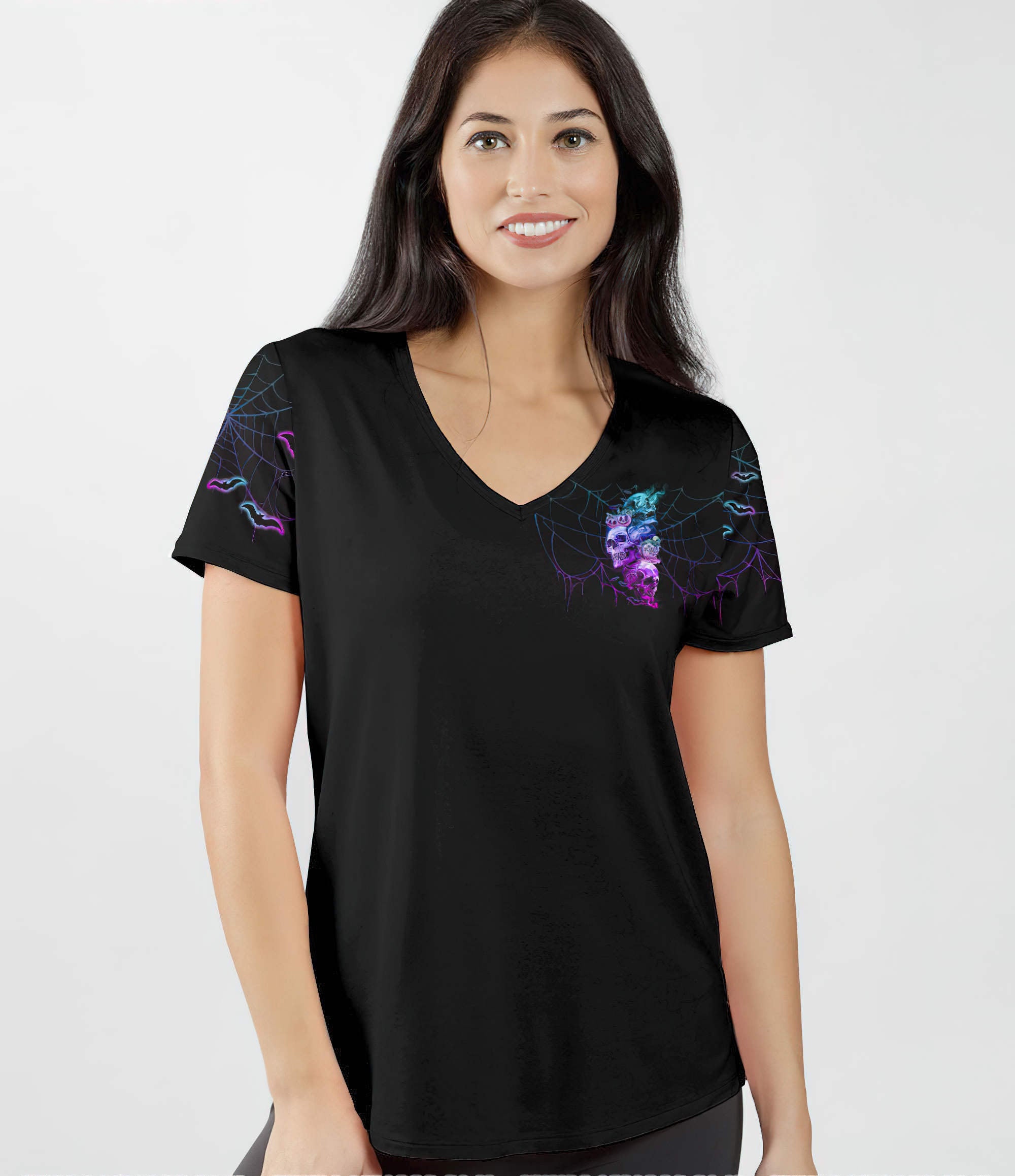 the-good-girl-in-me-got-tired-skull-halloween-all-over-print-1-women-v-neck-t-shirt