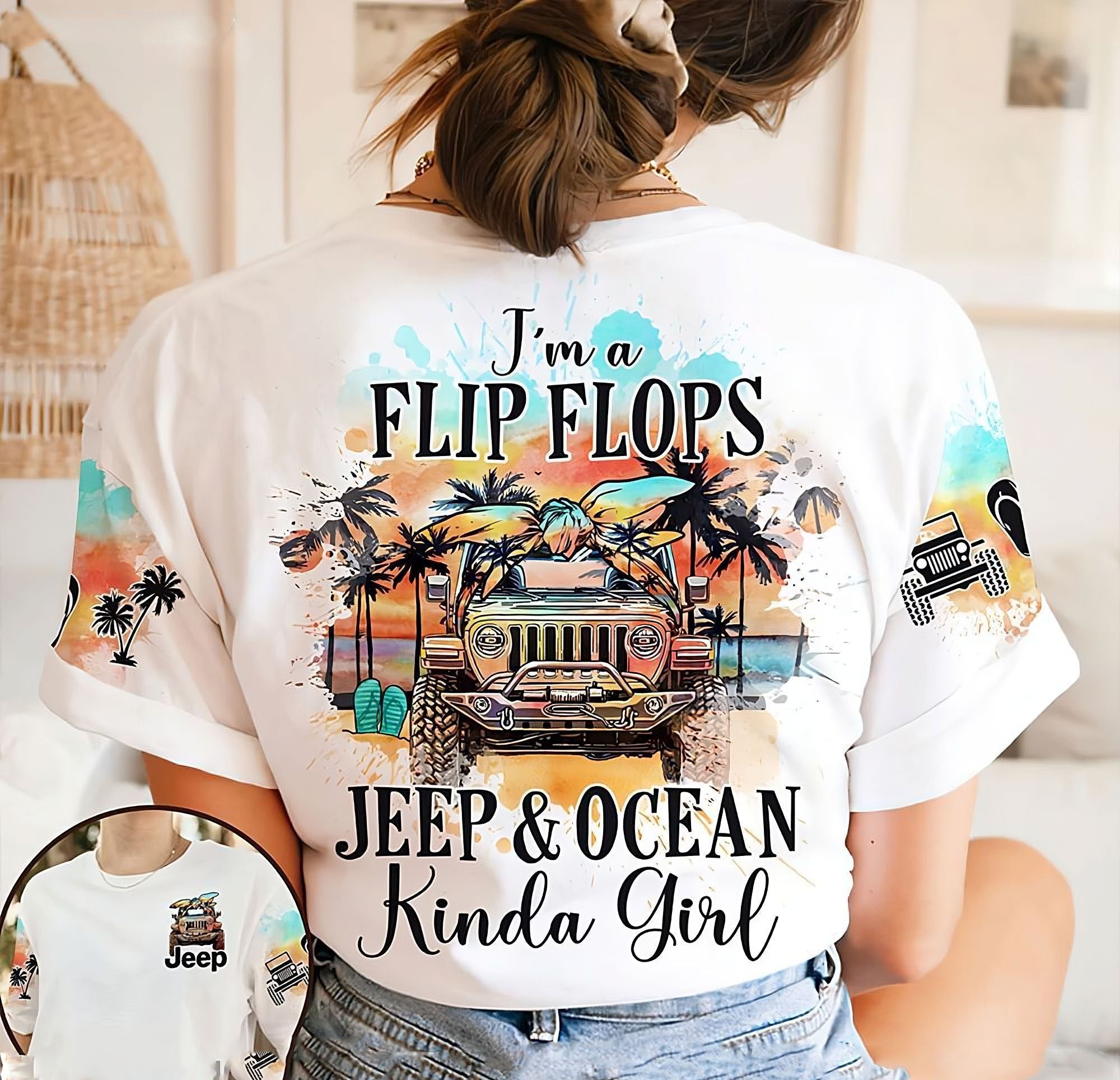 im-a-flip-flops-jeep-ocean-painting-messy-bun-all-over-print-t-shirt