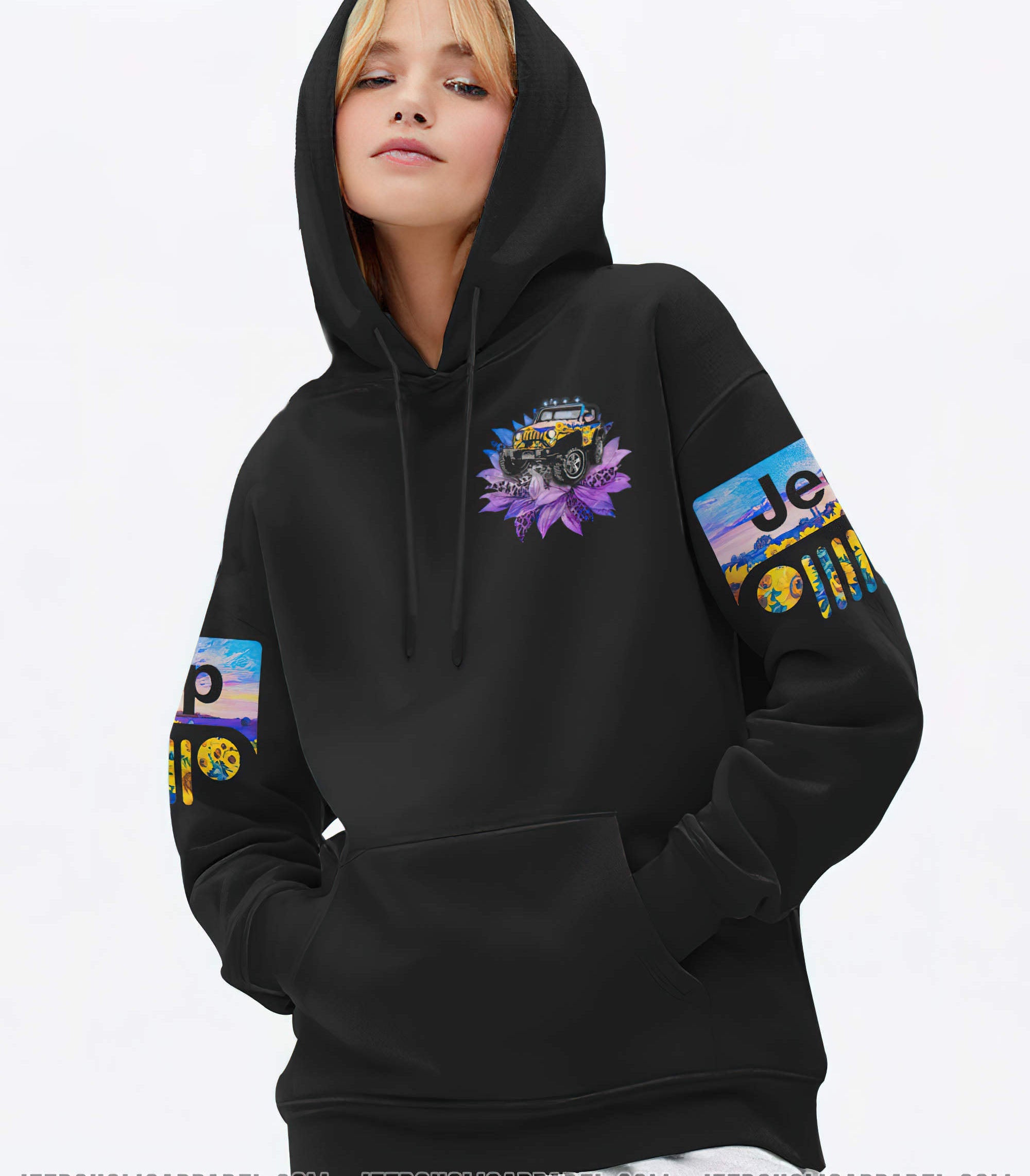 purple-sunflower-jeep-hoodie