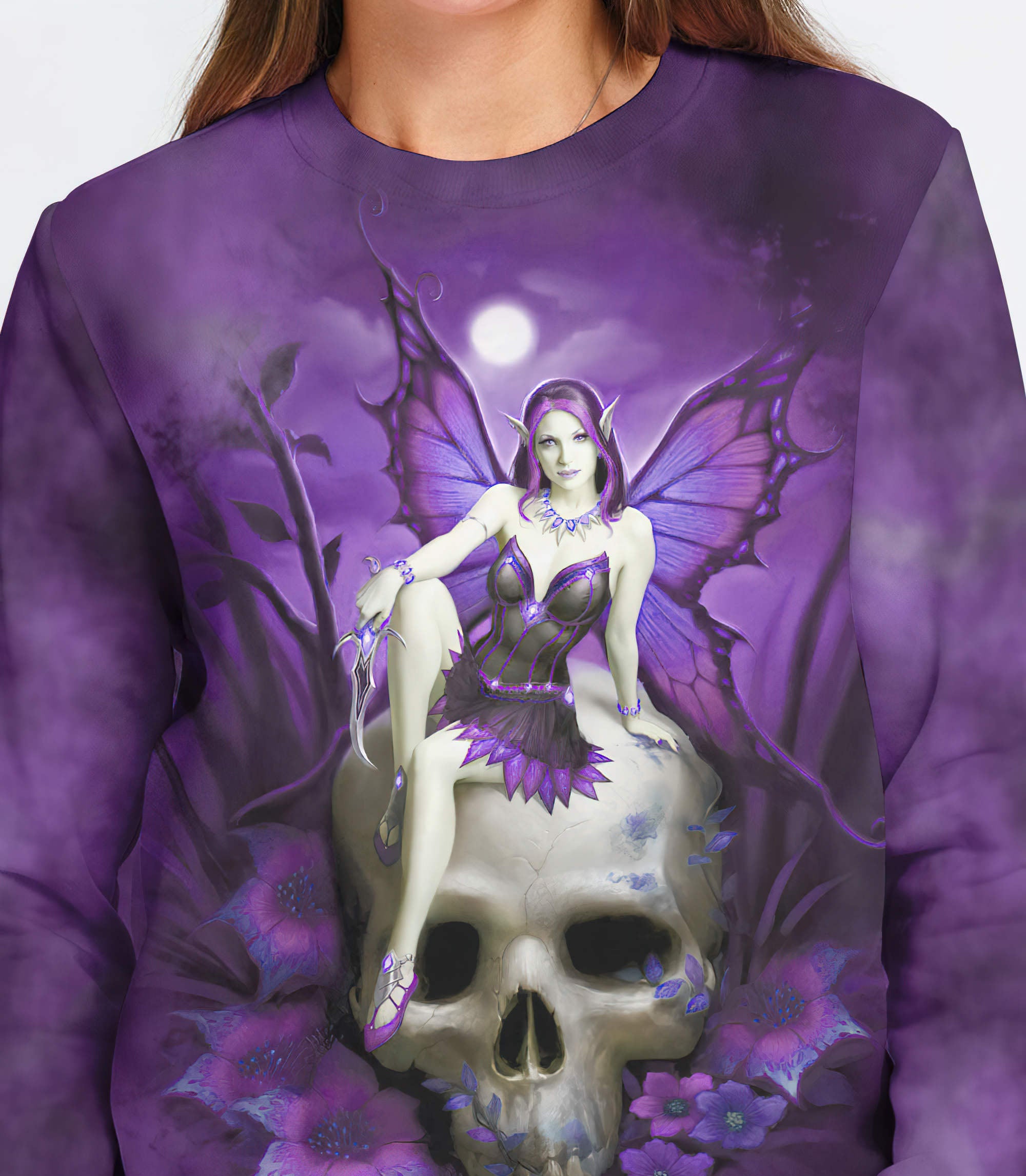 skull-fairy-all-over-print-sweatshirt