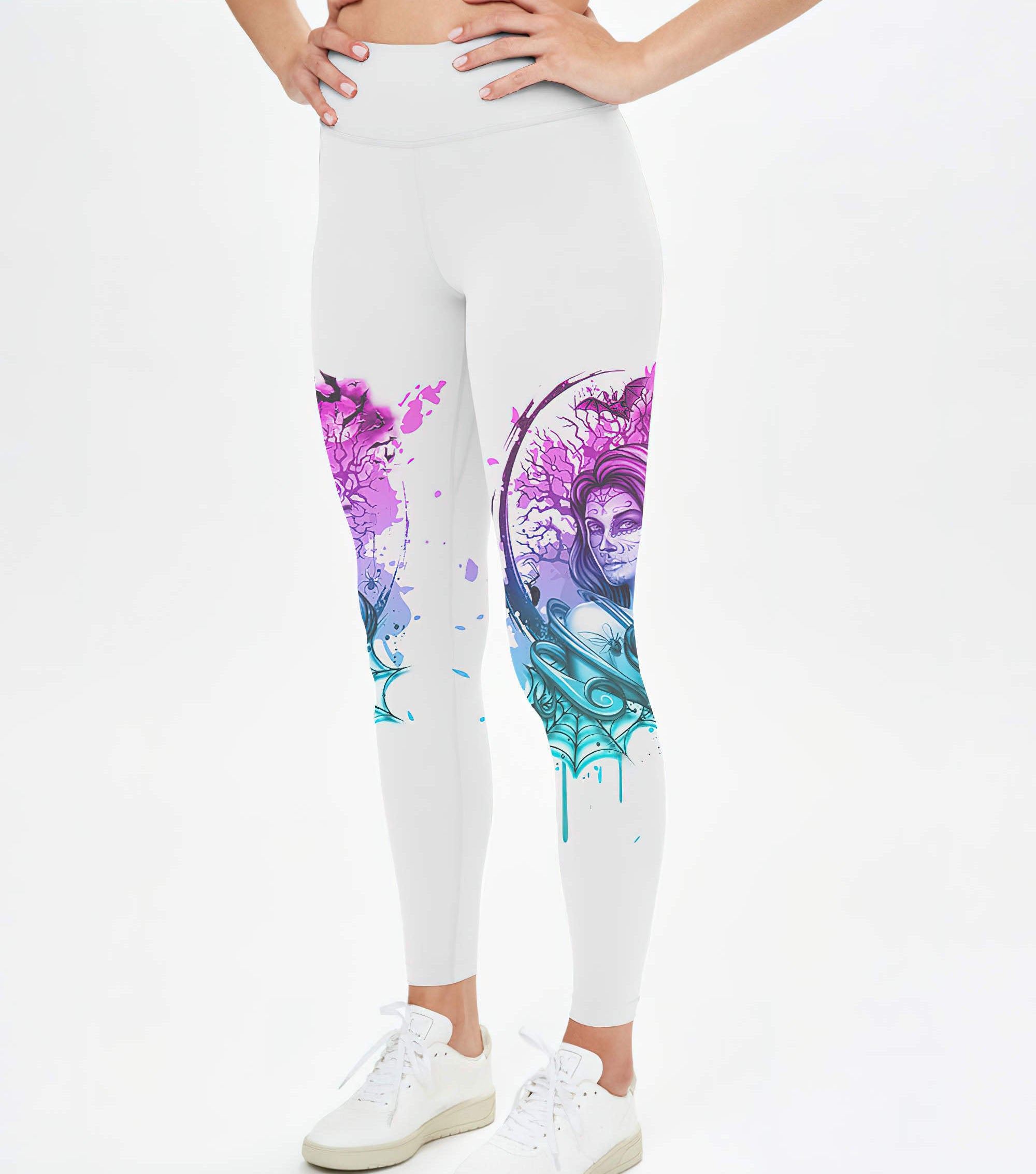 im-humble-enough-to-know-skull-girl-all-over-print-leggings