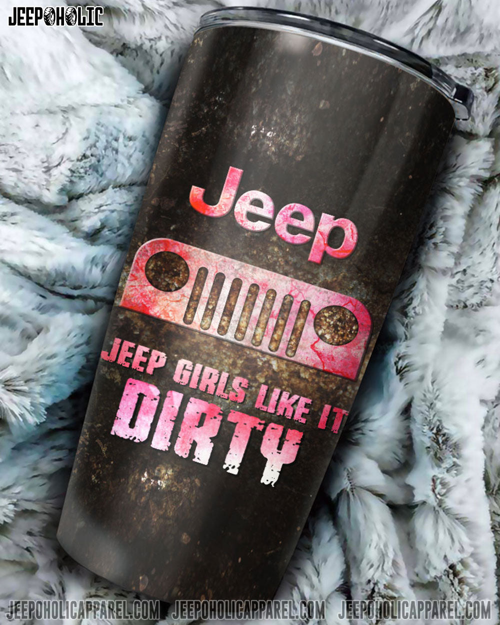 Personalized Jeep Girls Like It Dirty Tumbler