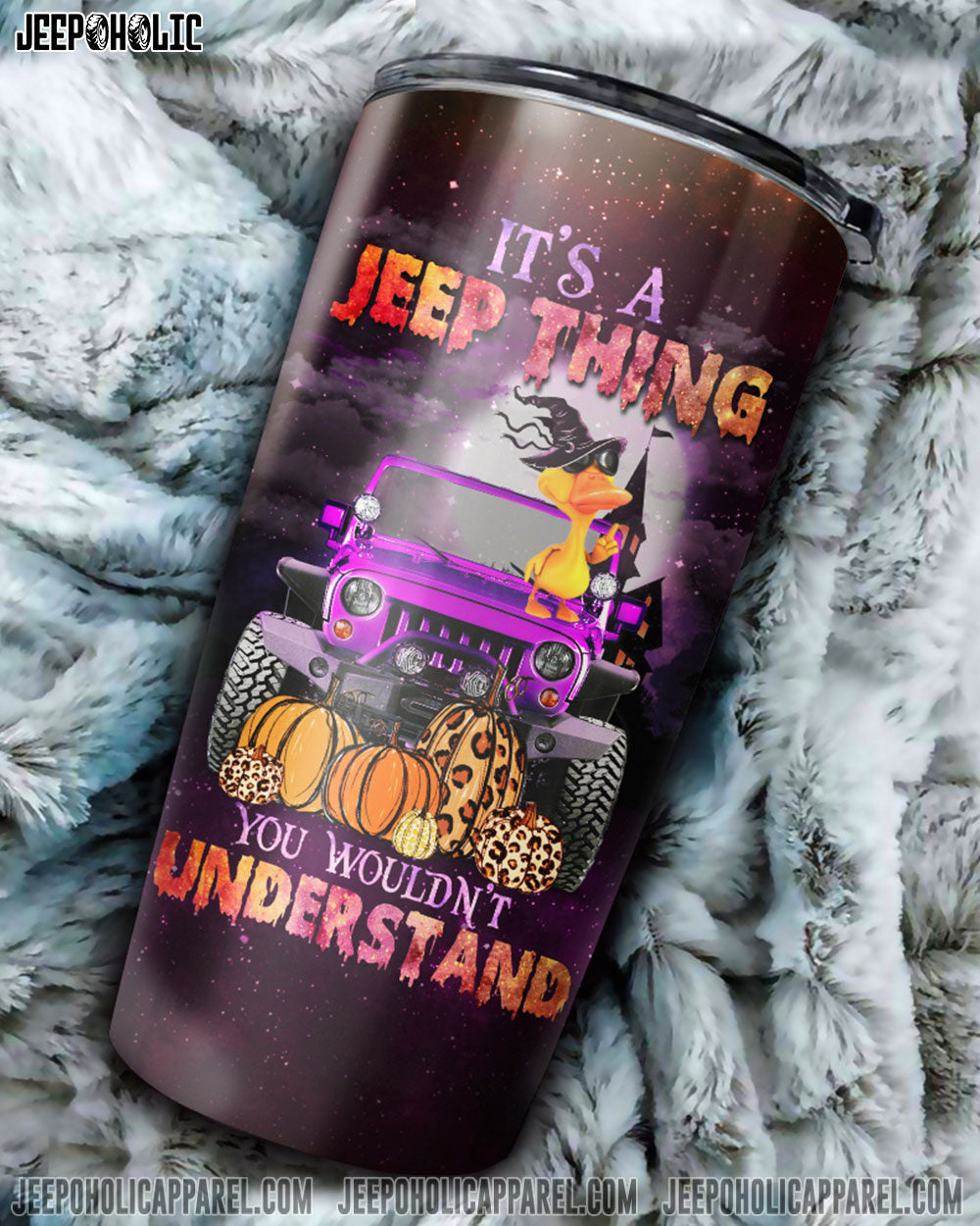 It's A Jeep Thing Duck Halloween Tumbler