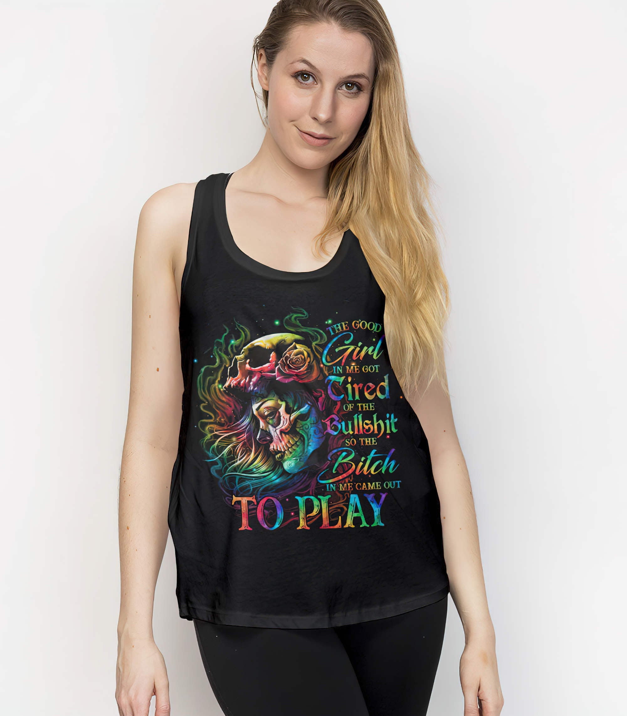 the-good-girl-in-me-mask-skull-girl-all-over-print-tank-top