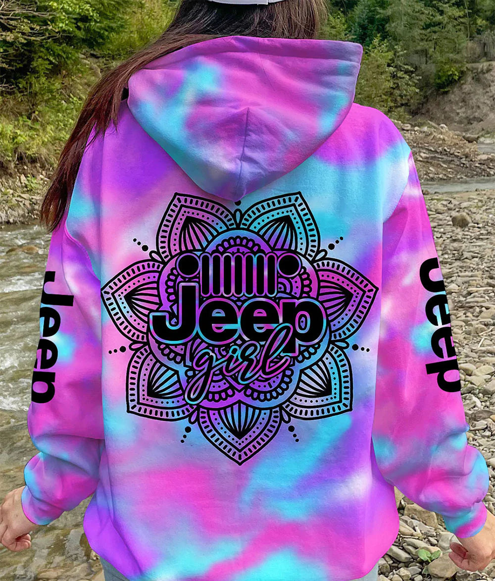 jeep-girl-mandala-pastel-hoodie