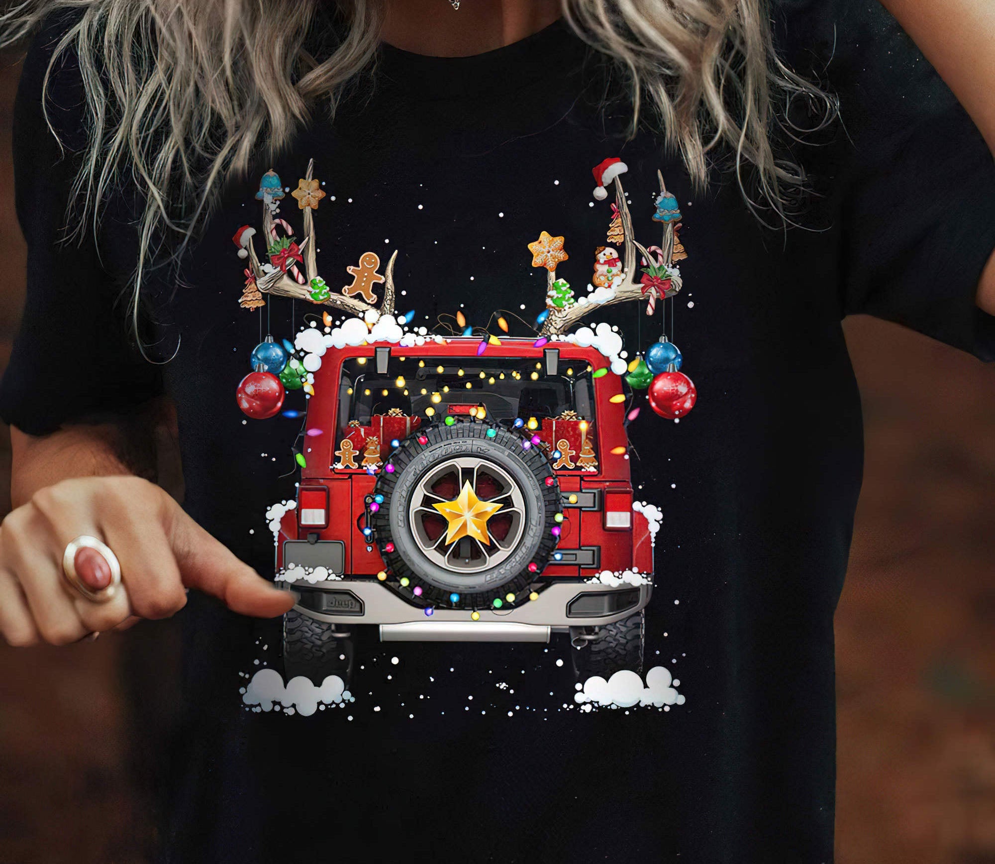 jeep-back-christmas-1-sided-t-shirt