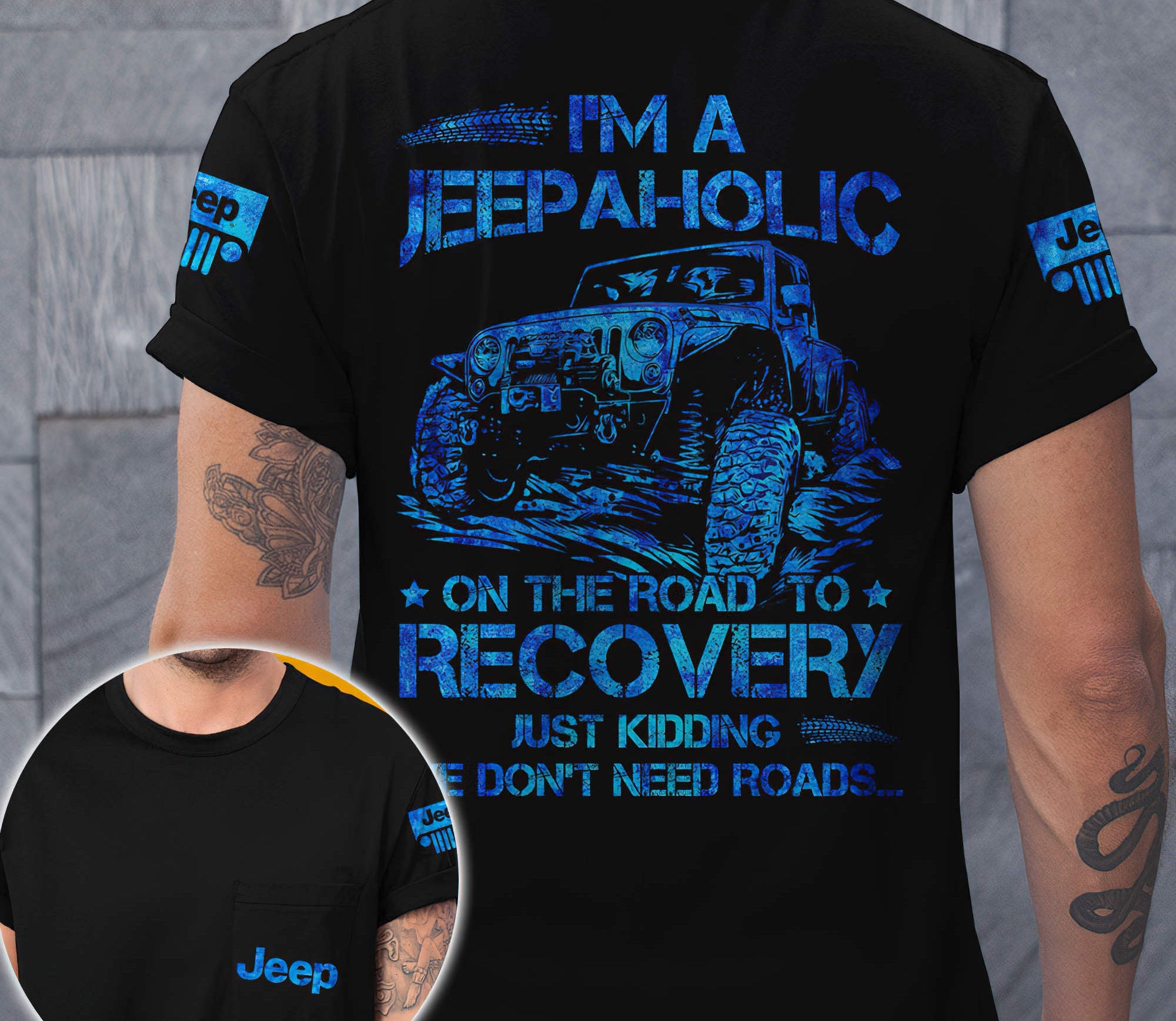 we-dont-need-roads-jeep-blue-t-shirt