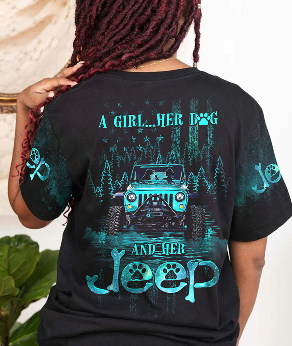 a-girl-her-dog-and-her-jeep-t-shirt