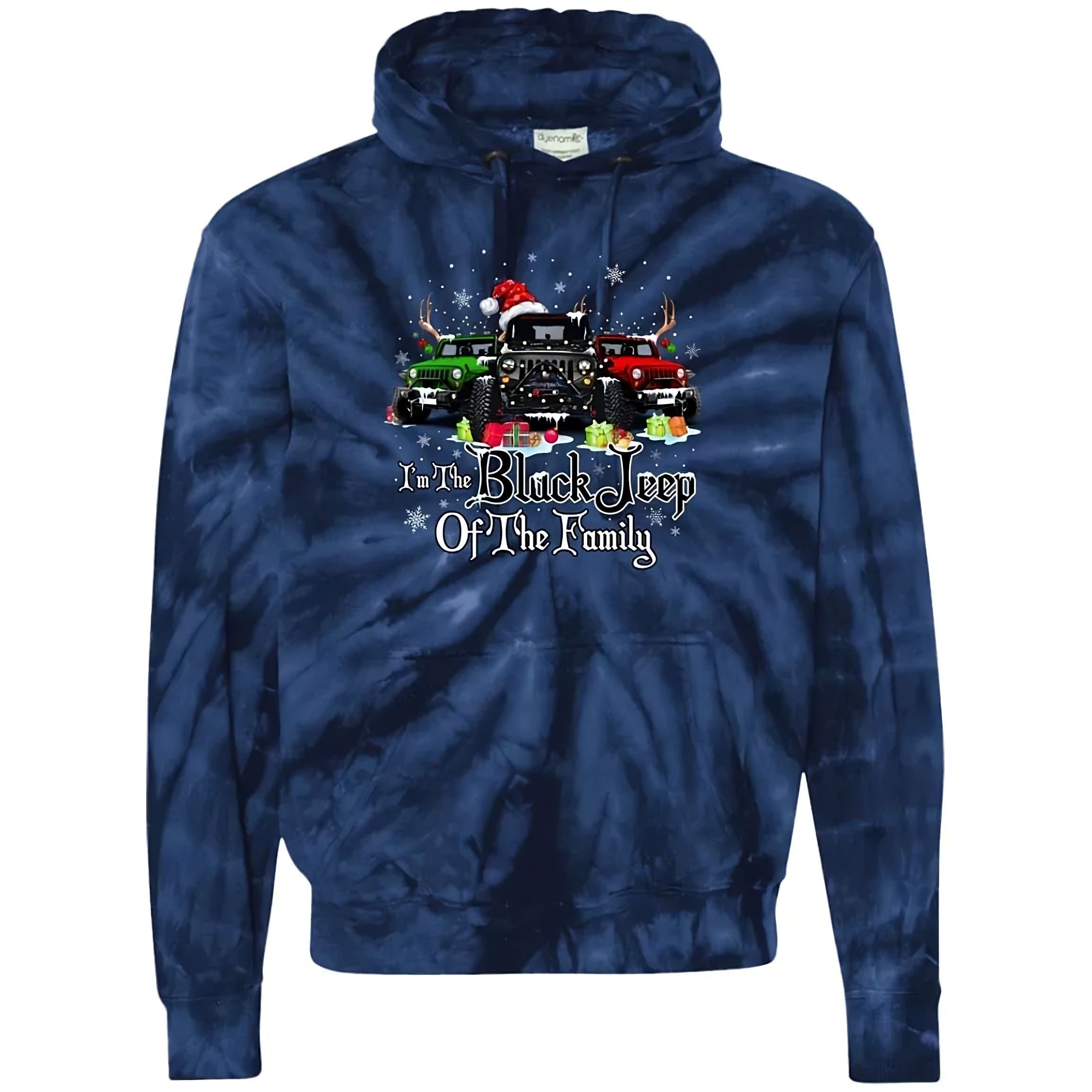 im-the-black-jeep-of-the-family-christmas-tie-dye-hoodie