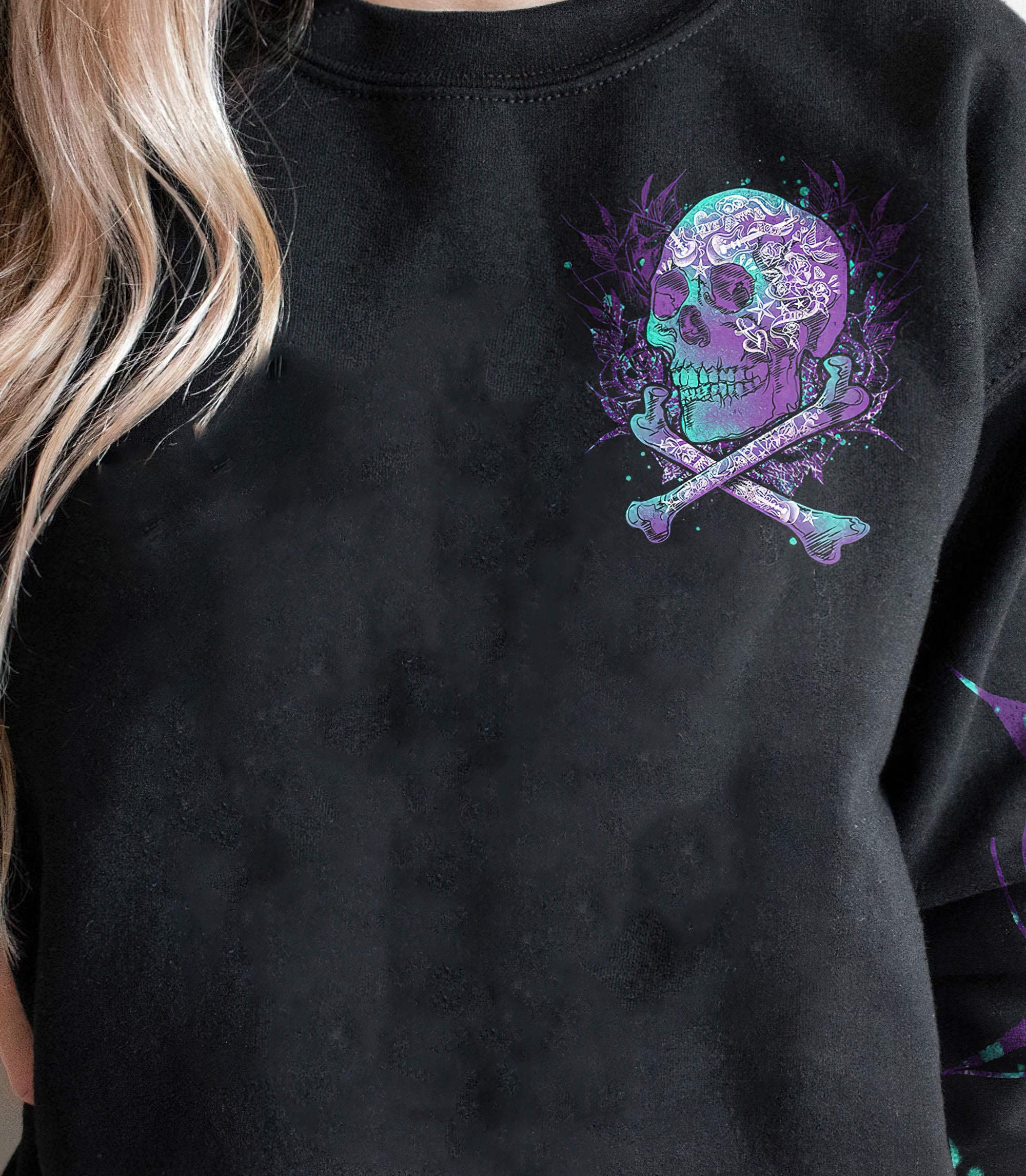 just-a-woman-who-loves-skulls-and-has-tattoos-all-over-print-sweatshirt