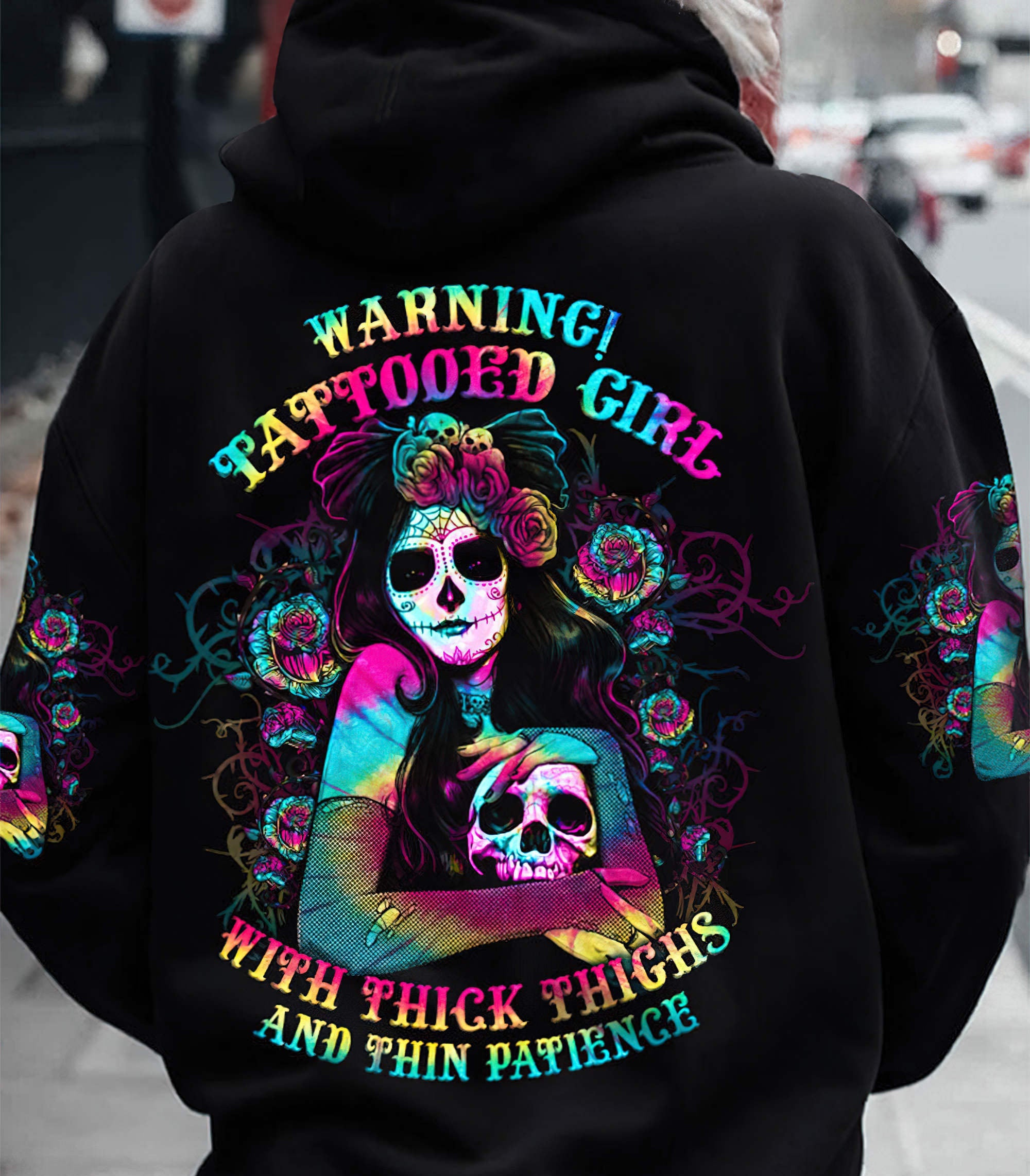 thick-thighs-and-thin-patience-sugar-skull-all-over-print-hoodie