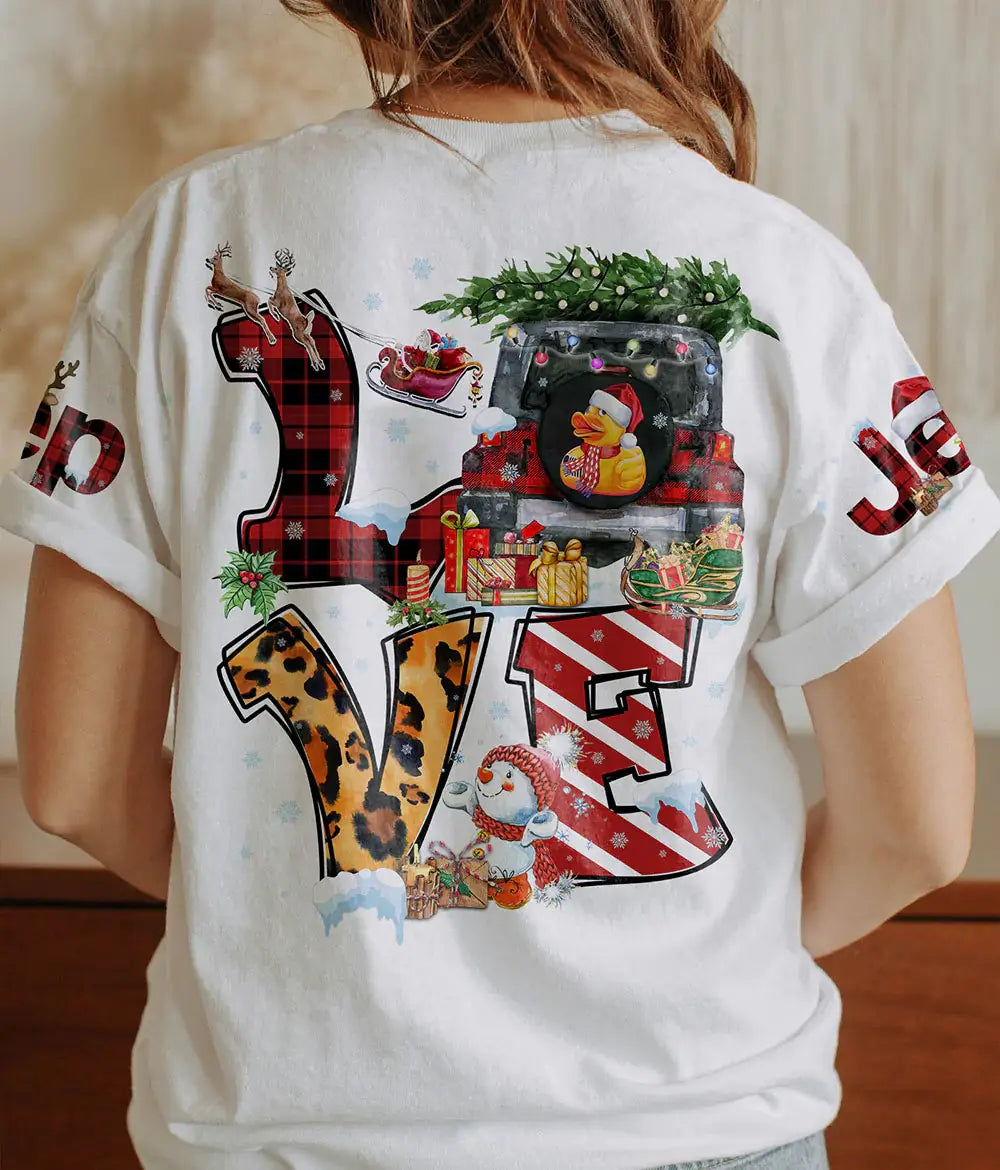 love-santas-duck-jeep-christmas-t-shirt