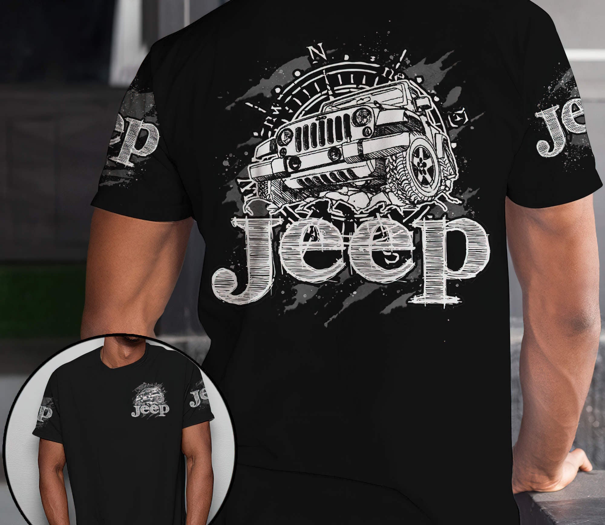 jeep-compass-sketch-black-t-shirt