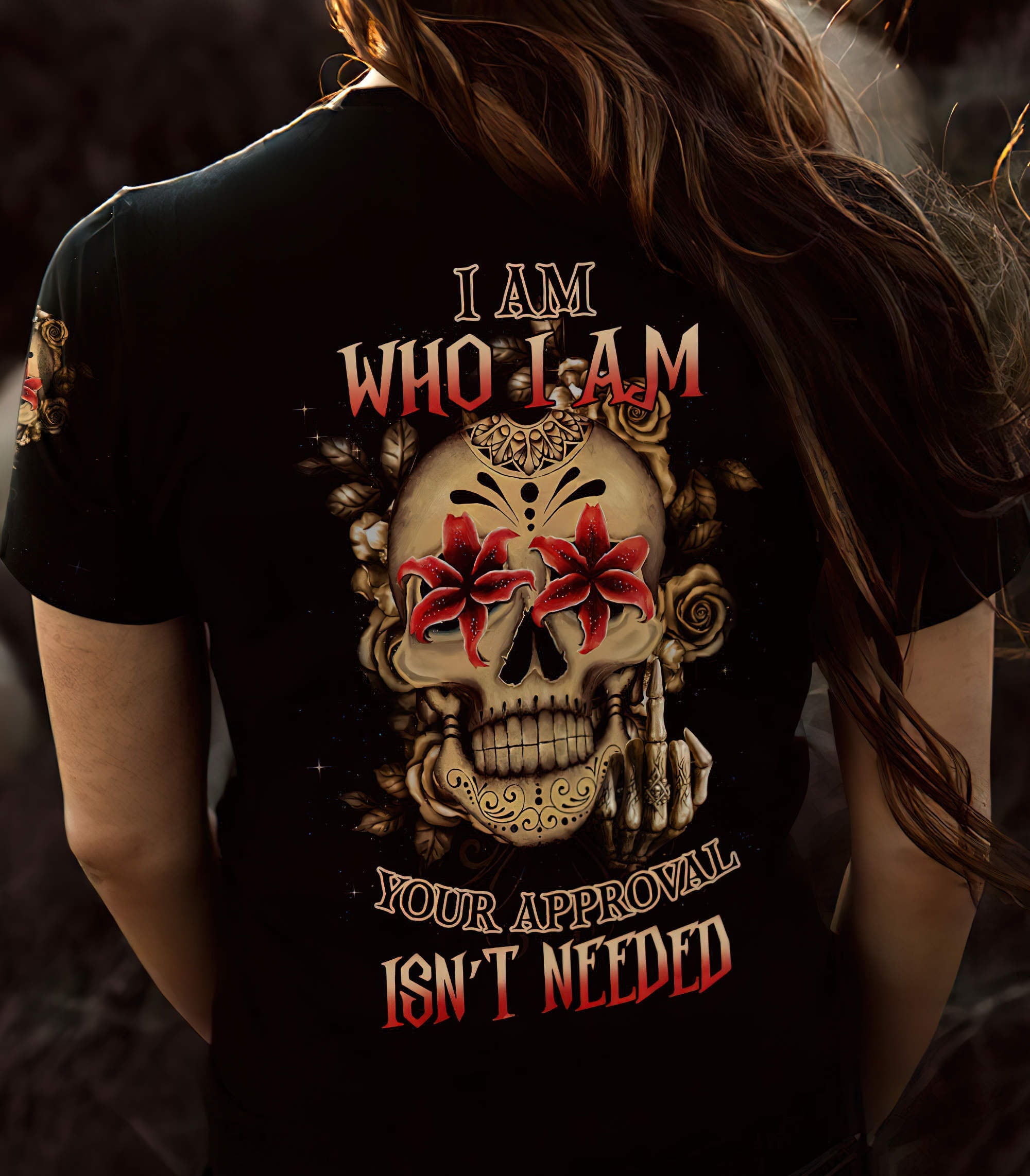 i-am-who-i-am-sugar-skull-all-over-print-women-v-neck-t-shirt