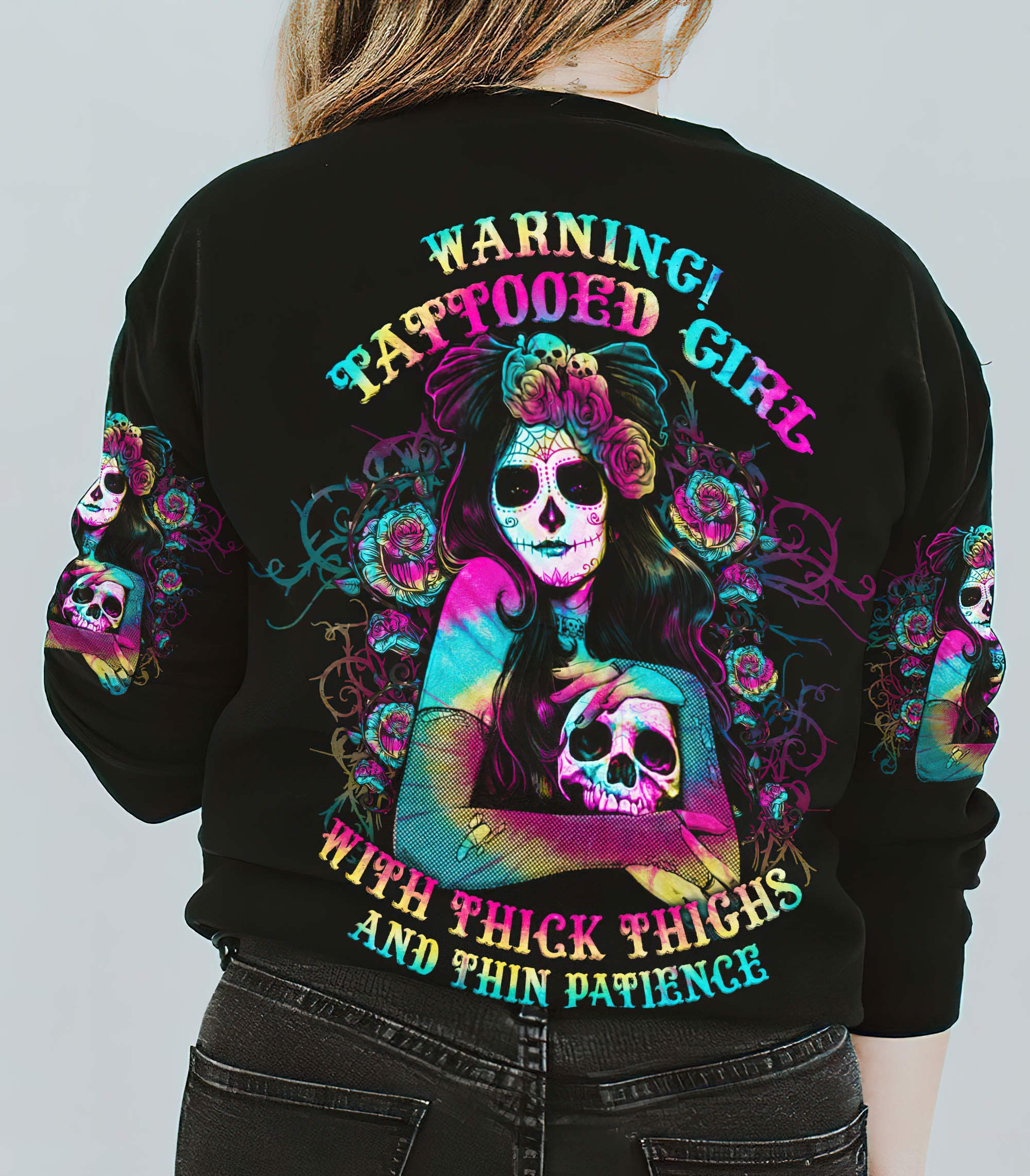 thick-thighs-and-thin-patience-sugar-skull-all-over-print-sweatshirt