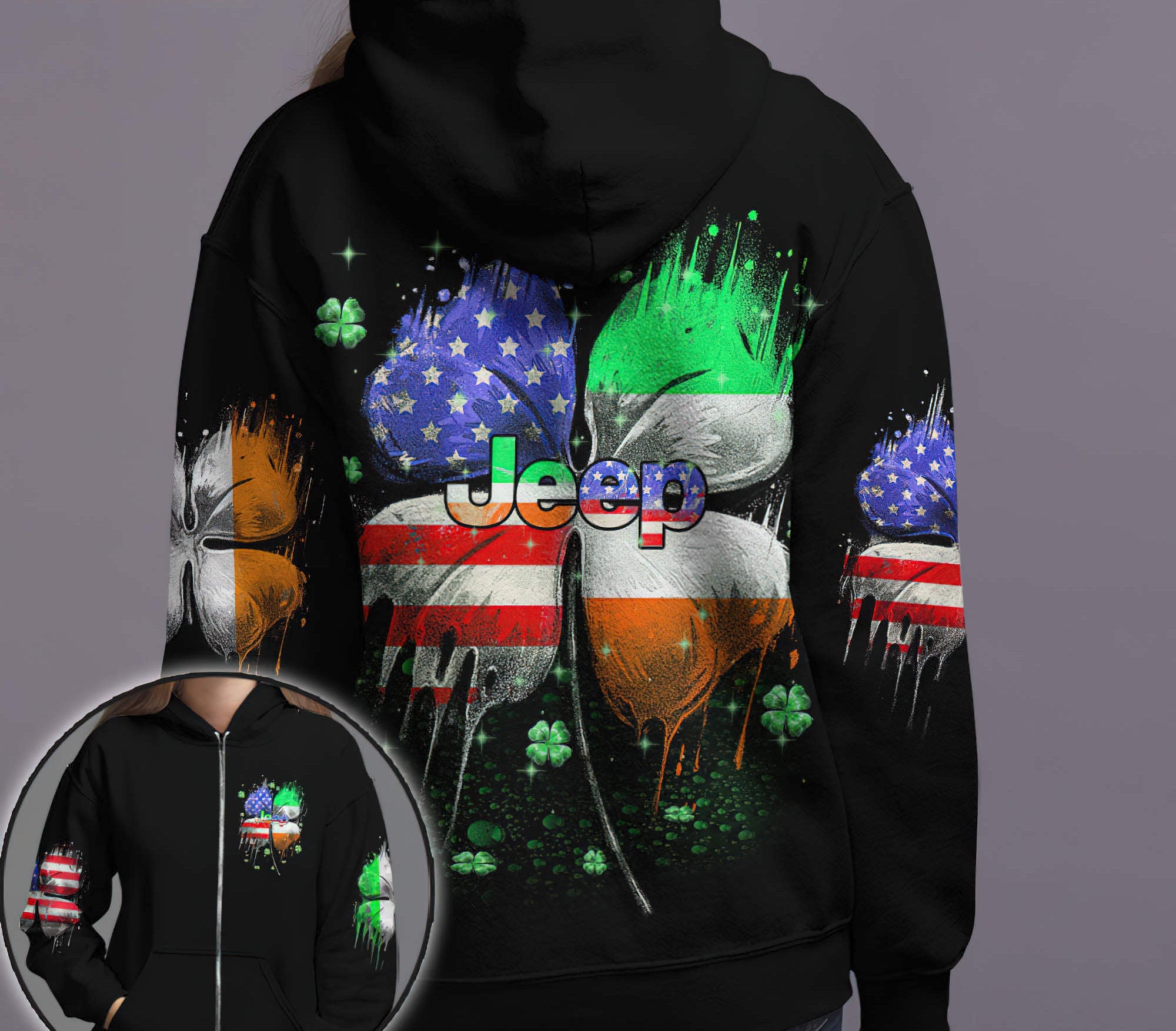 jeep-american-irish-clover-hoodie