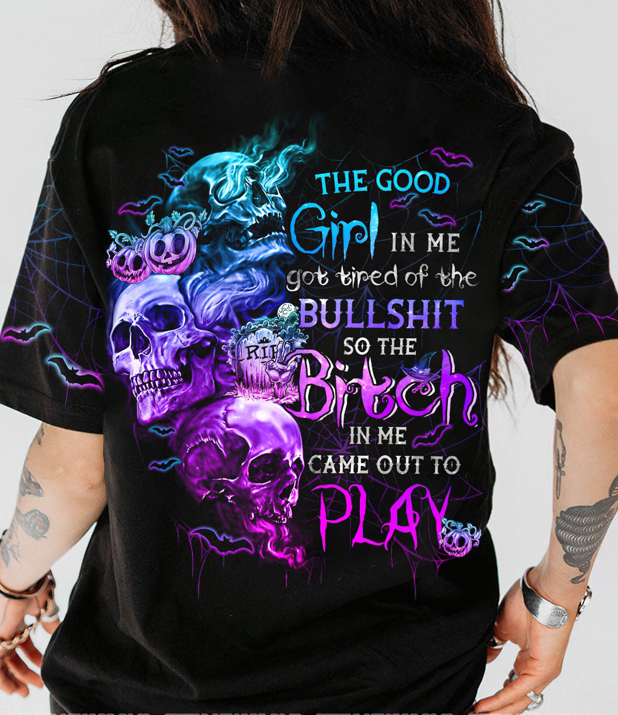 the-good-girl-in-me-got-tired-skull-halloween-all-over-print-1-t-shirt