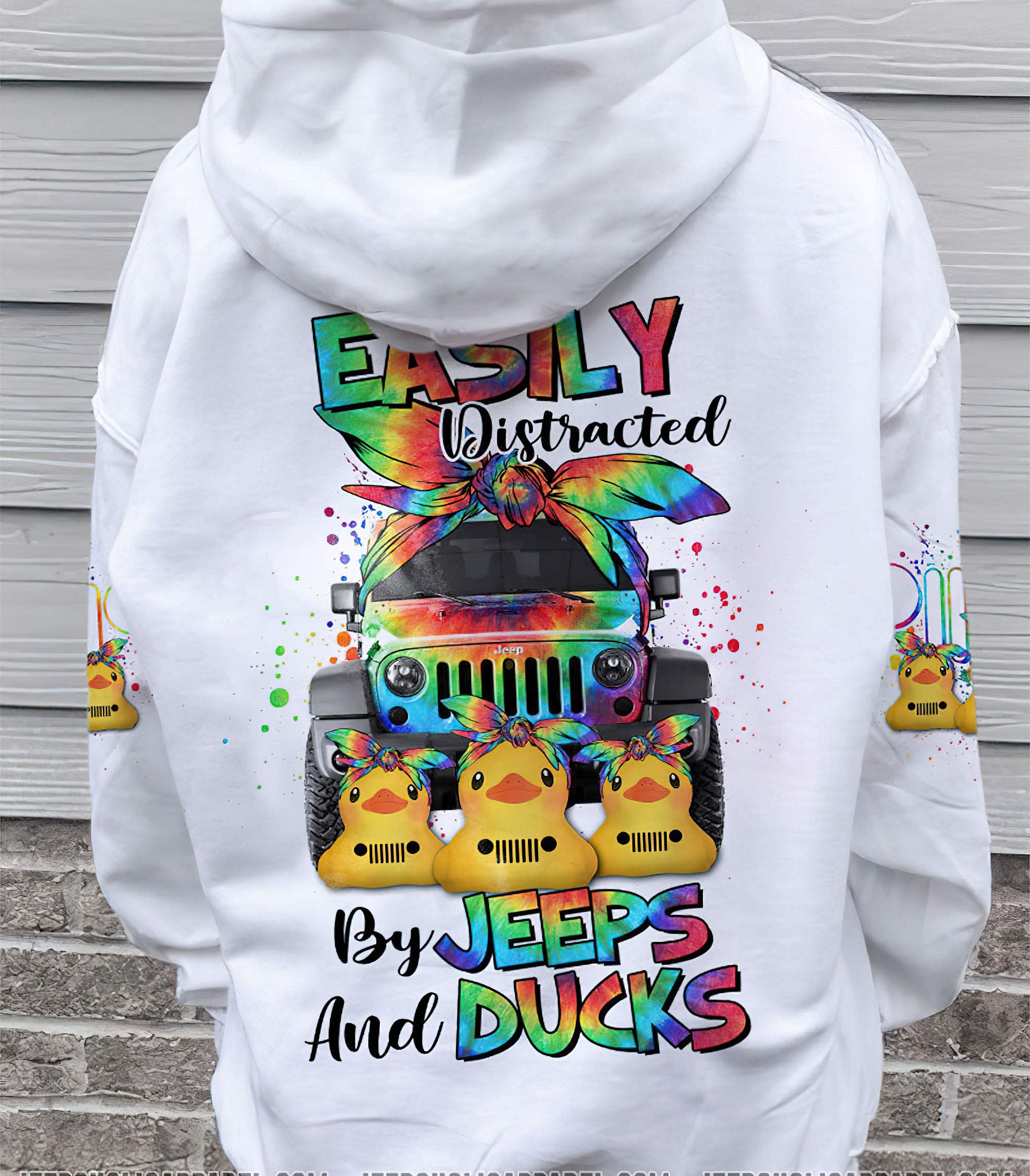 easily-distracted-by-jeeps-and-ducks-tie-dye-hoodie