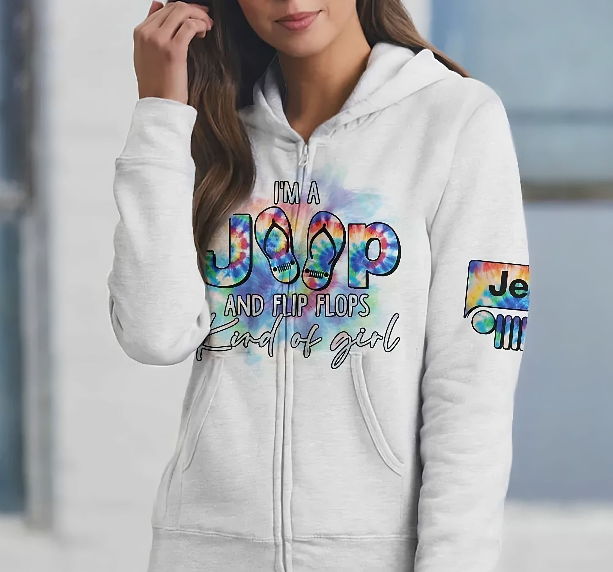 jeep-and-flip-flops-girl-tie-dye-all-over-print-hoodie