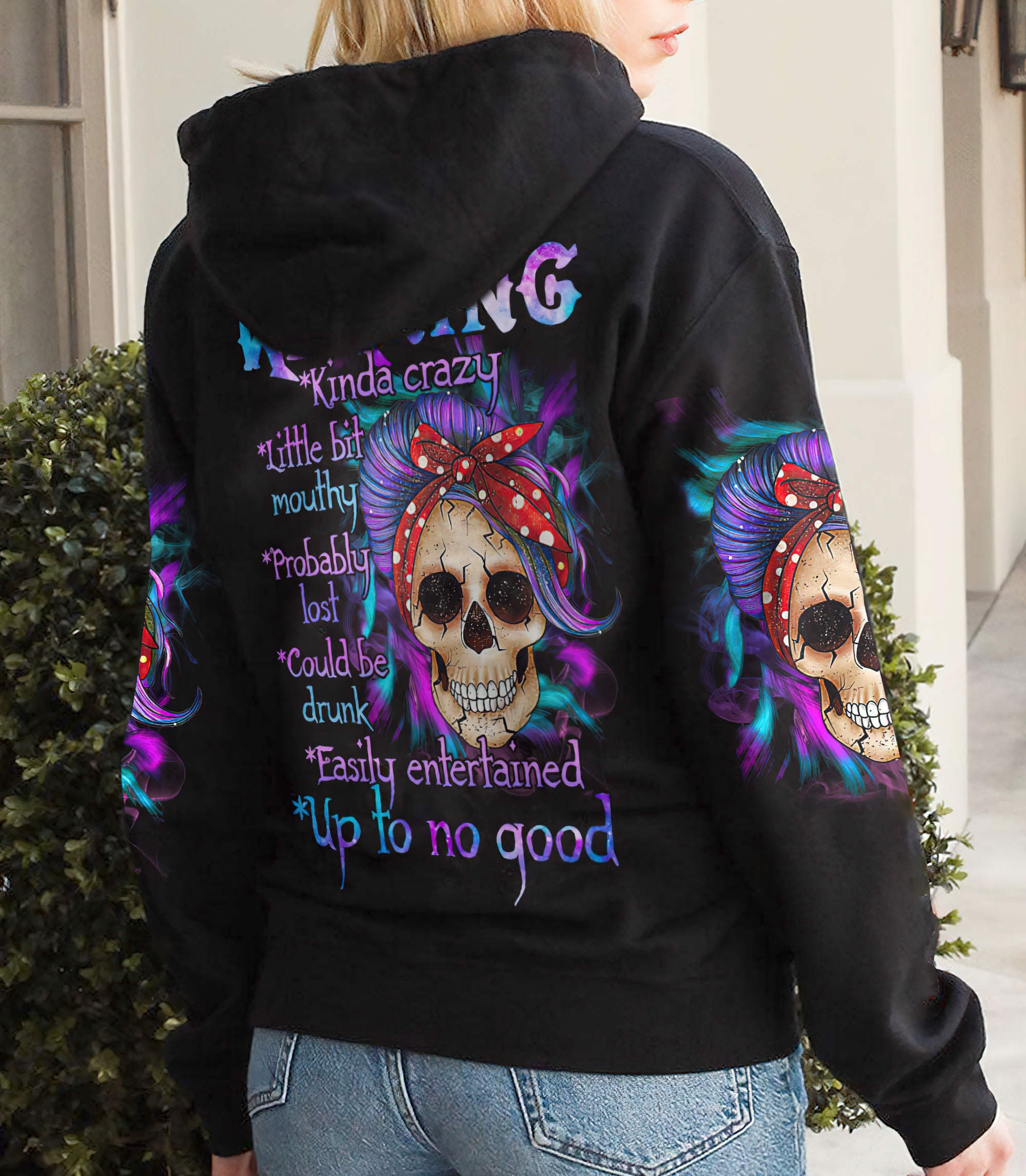 warning-kinda-crazy-messy-bun-skull-all-over-print-hoodie