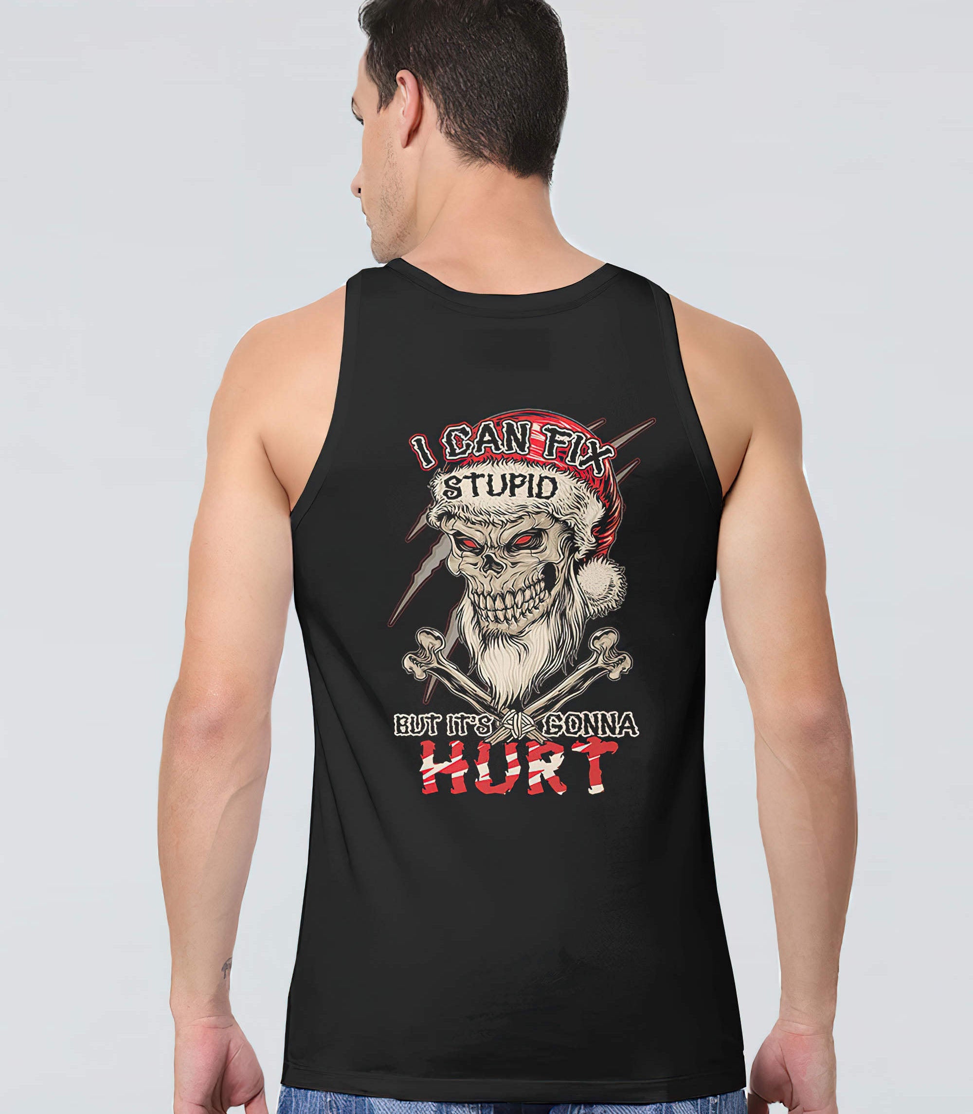 i-can-fix-stupid-christmas-skull-all-over-print-tank-top