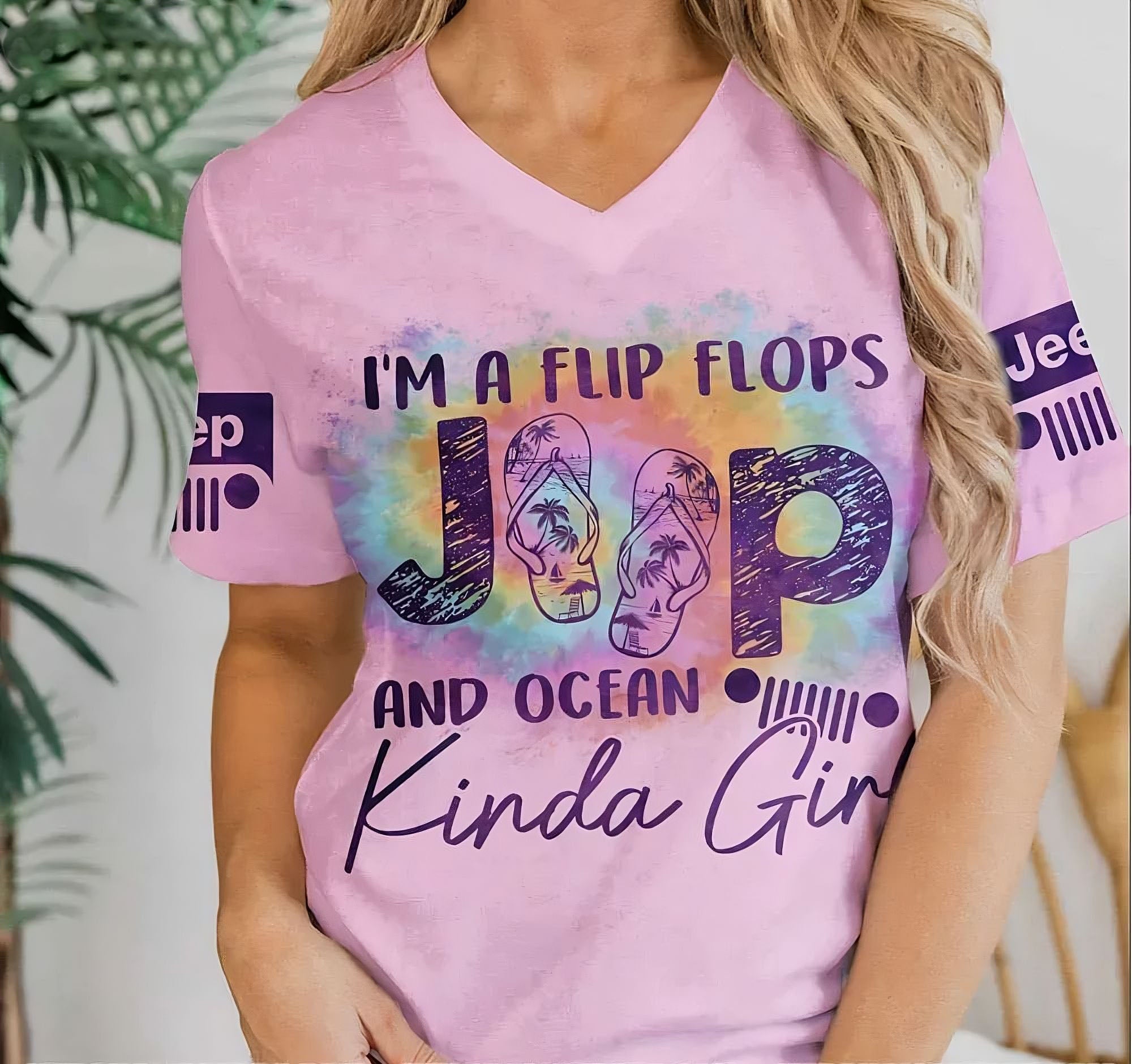 im-a-flip-flops-jeep-and-ocean-kinda-girl-pastel-all-over-print-t-shirt