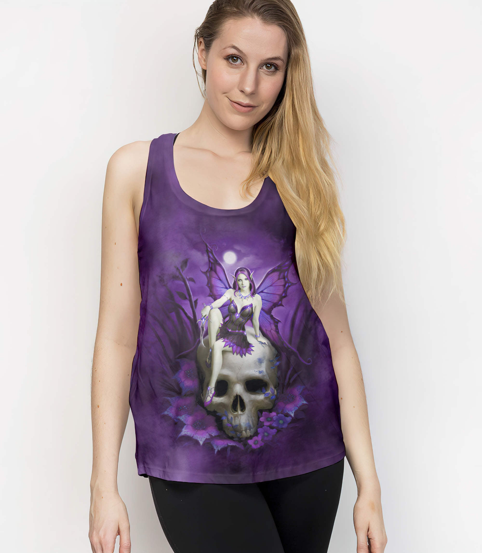 skull-fairy-all-over-print-tank-top