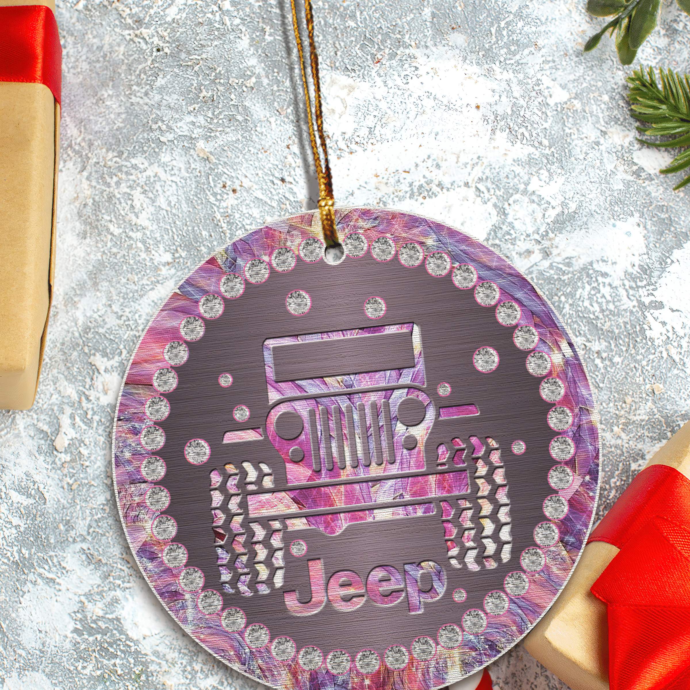 pink-stone-jeep-christmas-ornaments