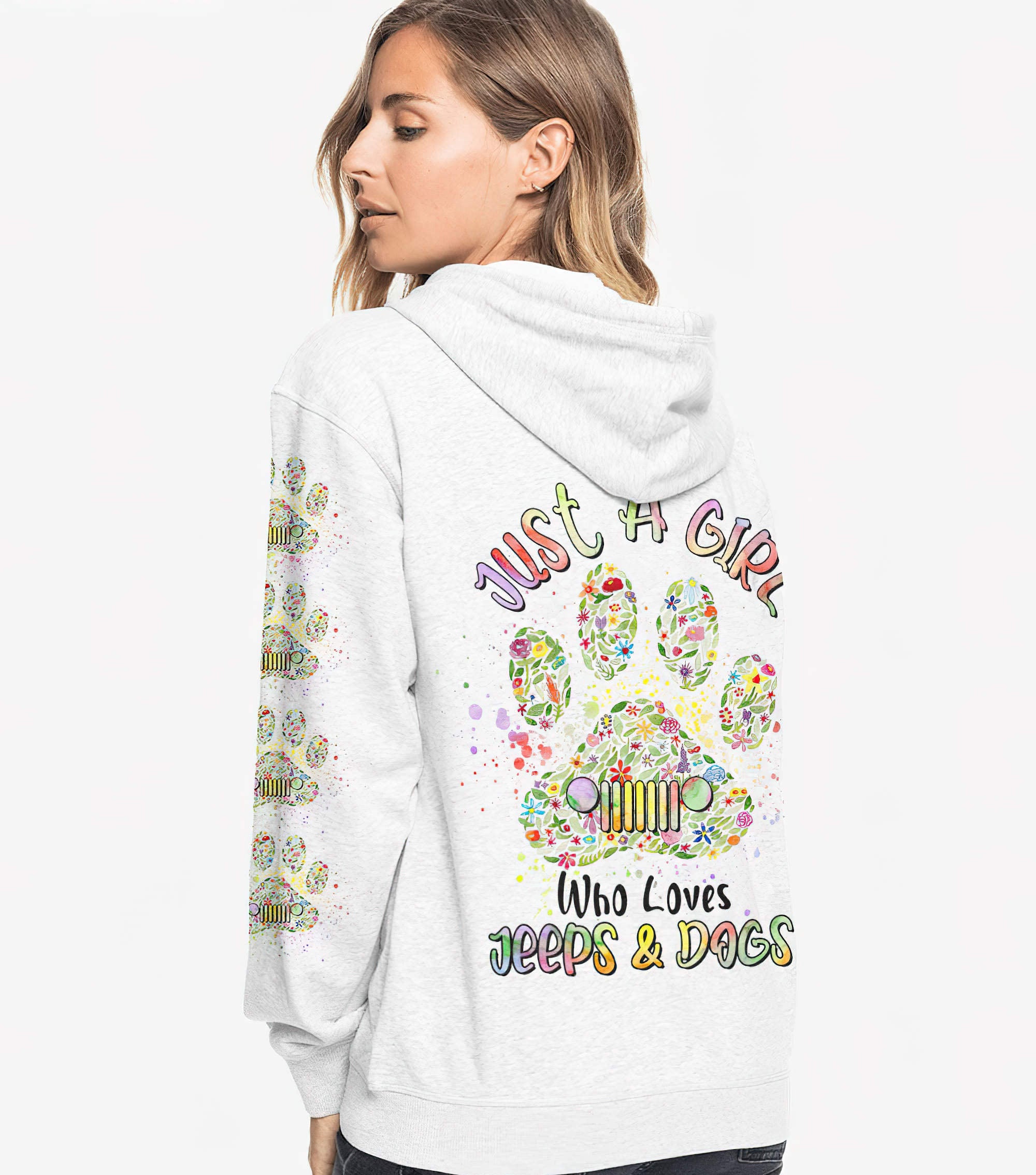 just-a-girl-who-loves-jeeps-and-dogs-floral-hoodie