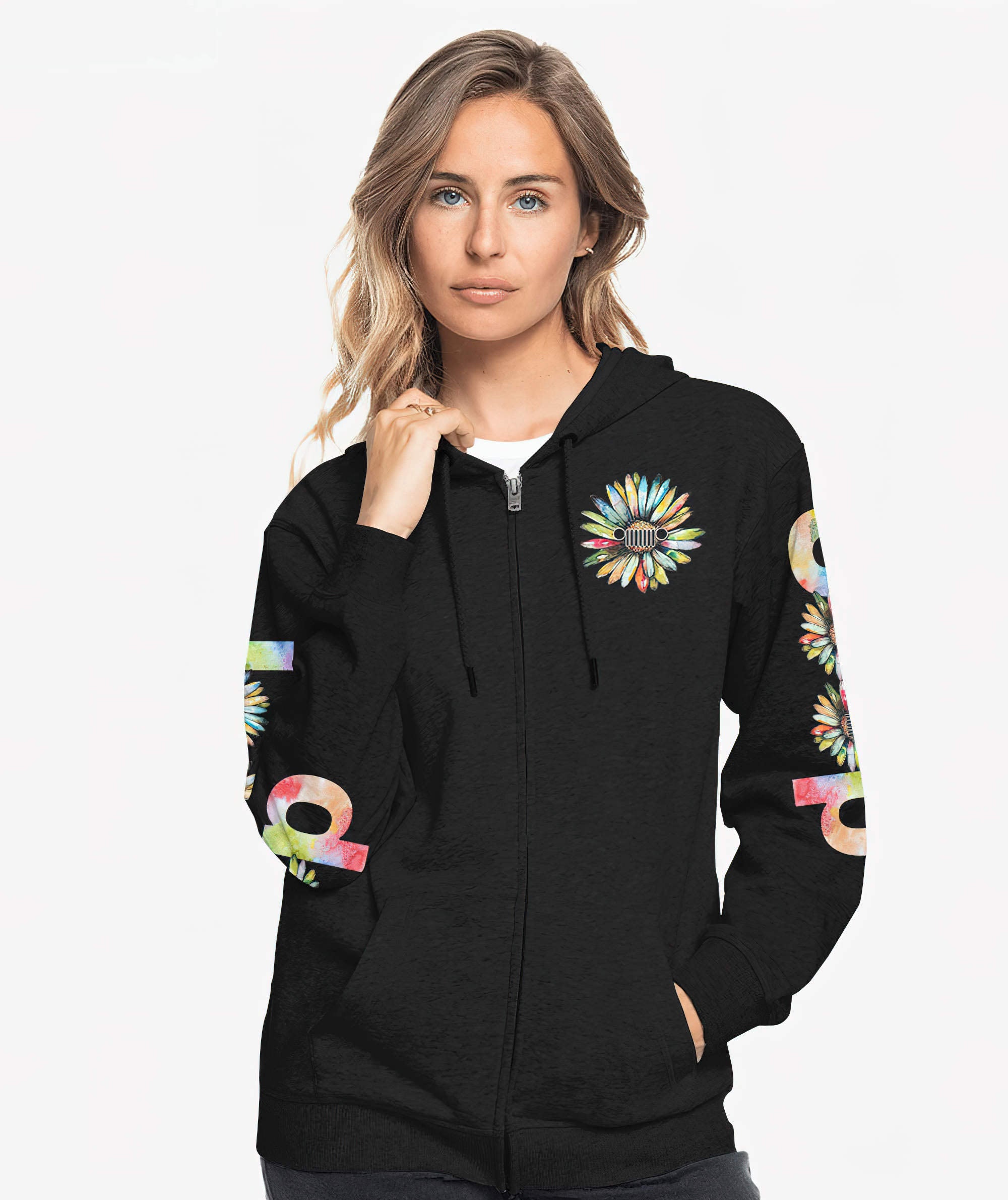 jeep-girl-daisy-painting-flag-hoodie