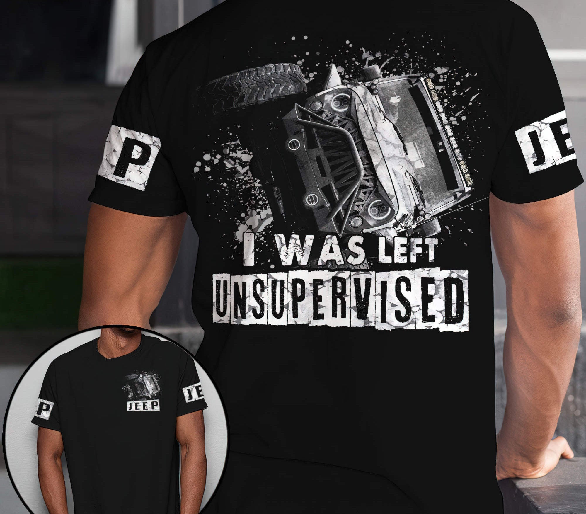 i-was-left-jeep-t-shirt