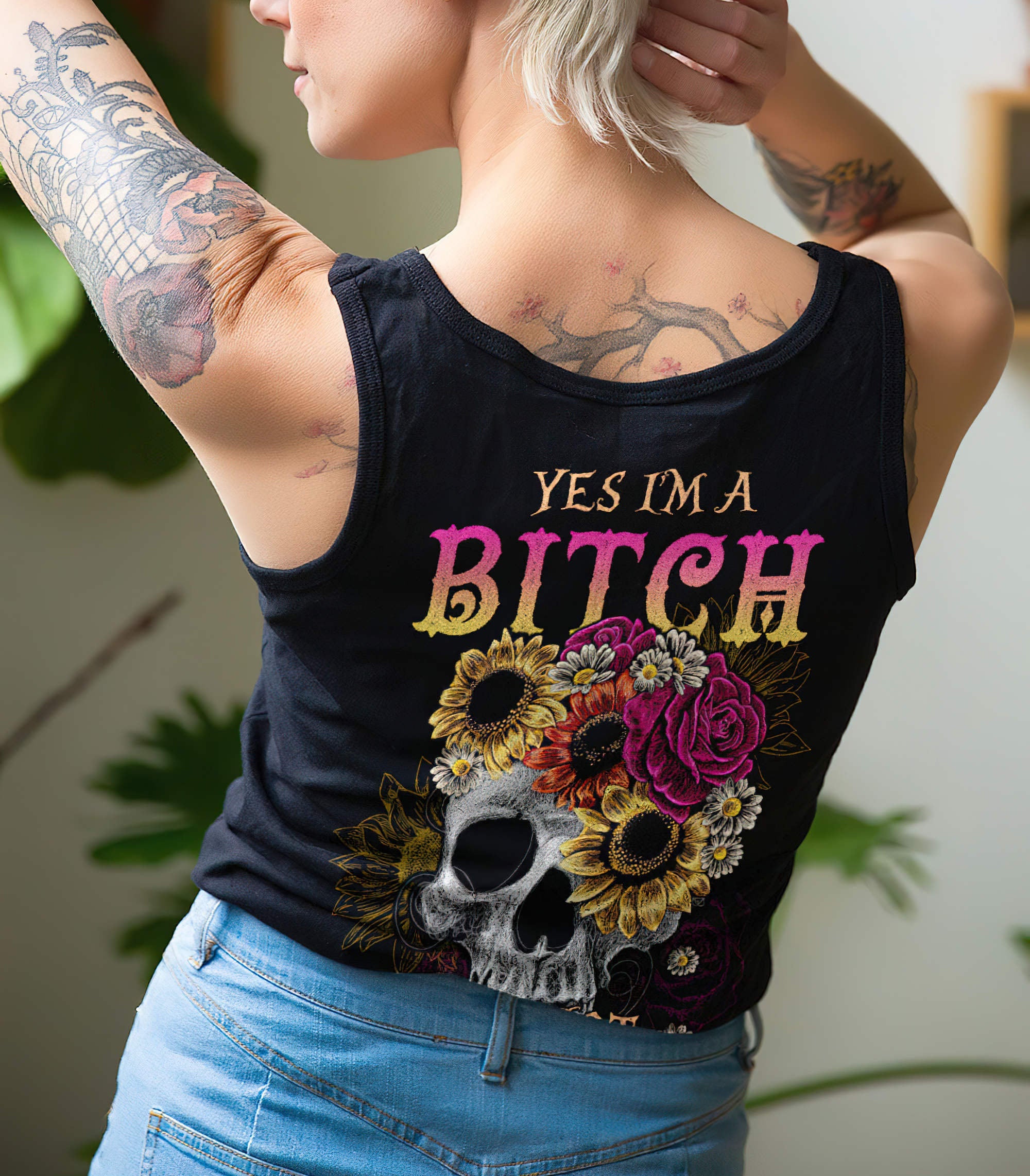 yes-im-a-b-flower-skull-all-over-print-tank-top